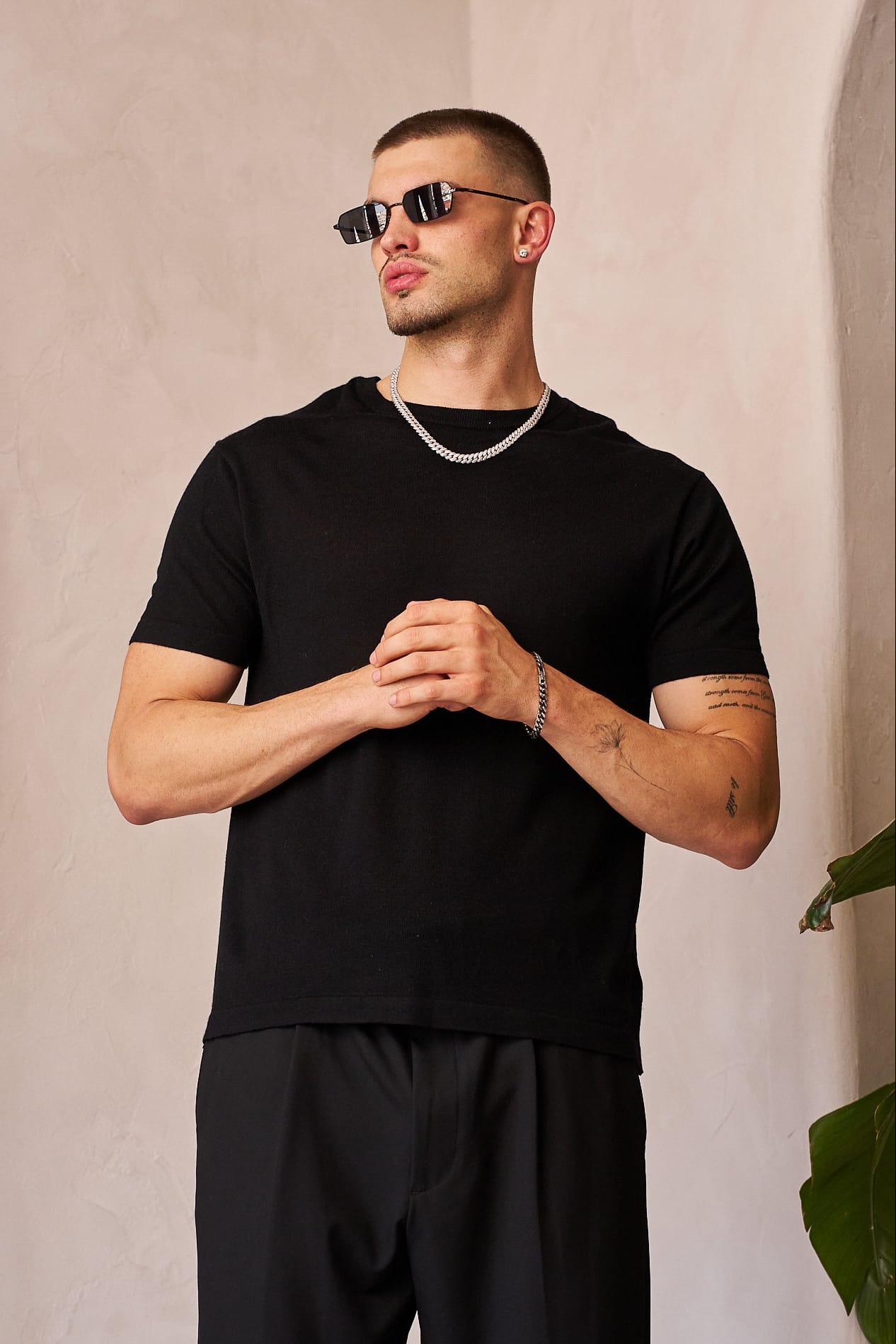Young La 4331 - Merino Wool Tees 'Black'