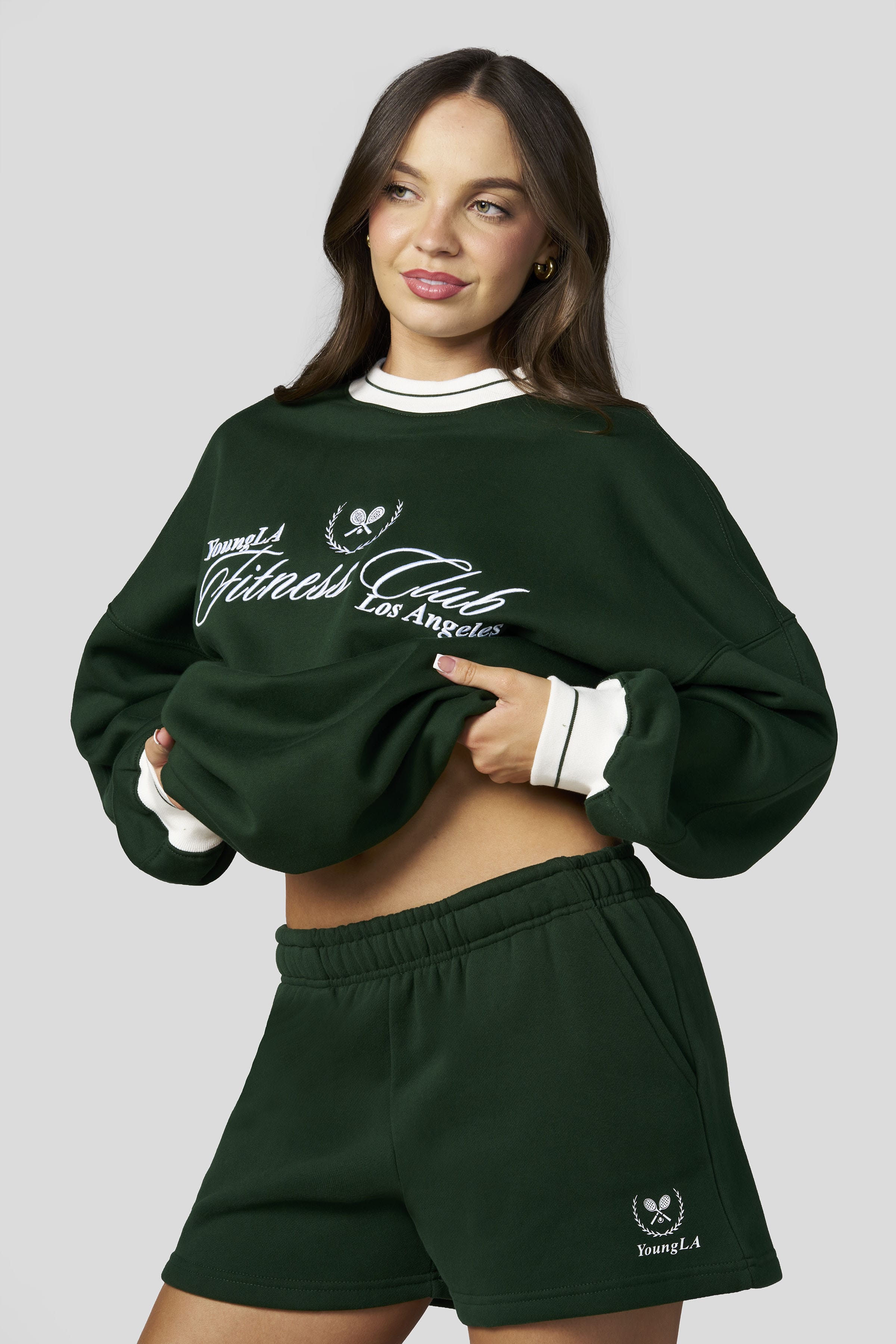 Young La W5172 - Country Club Crewneck 'Green'