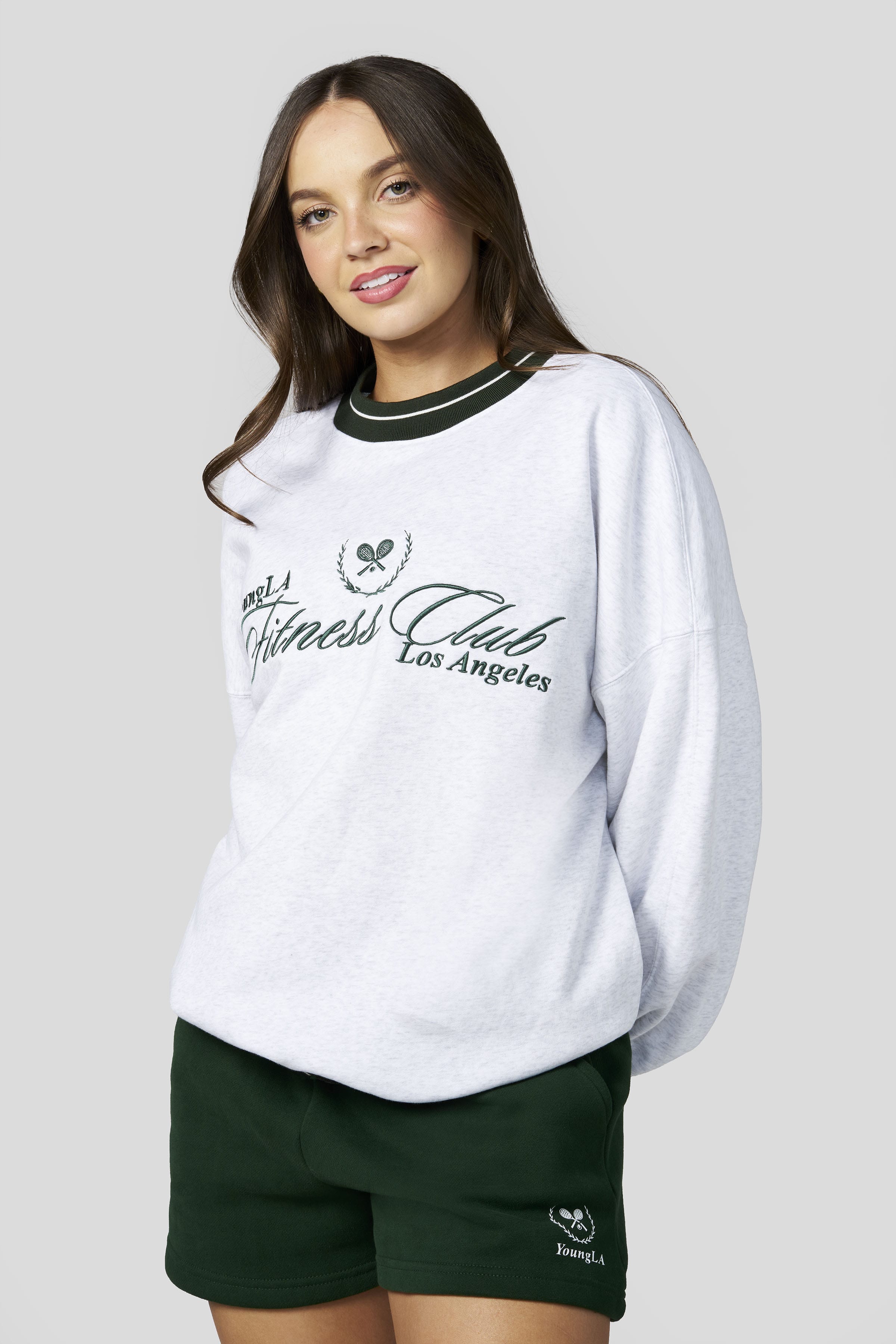 Young La W5172 - Country Club Crewneck 'Heather Grey'