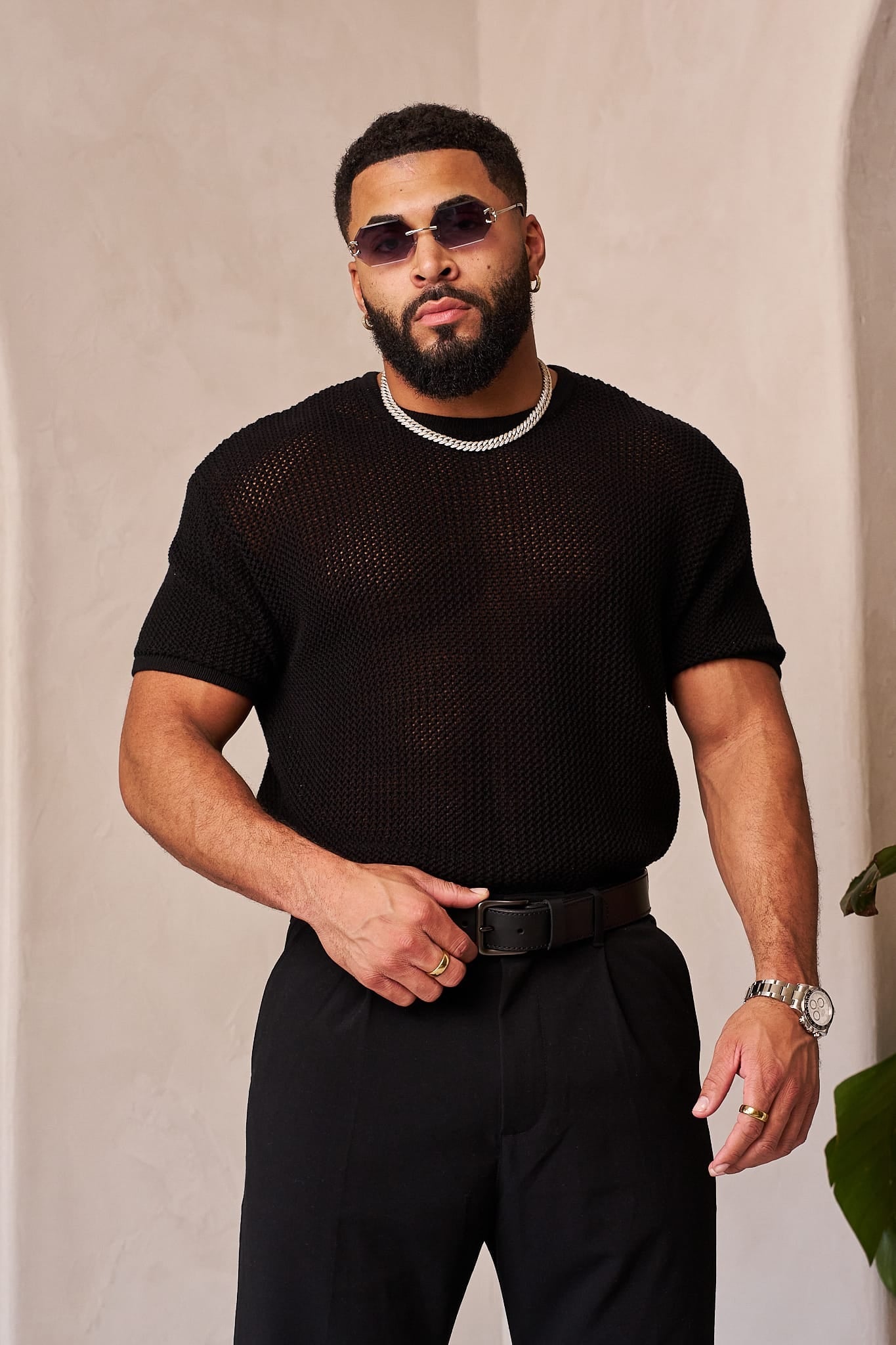 Young La 4324 - Beach Club Knit Tees 'Black'