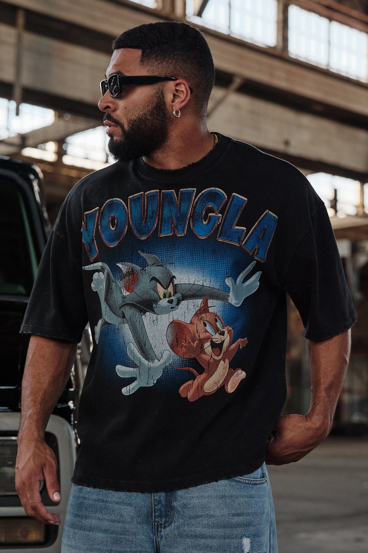 Young La 4082 - Tom & Jerry Tees 'Monochrome'