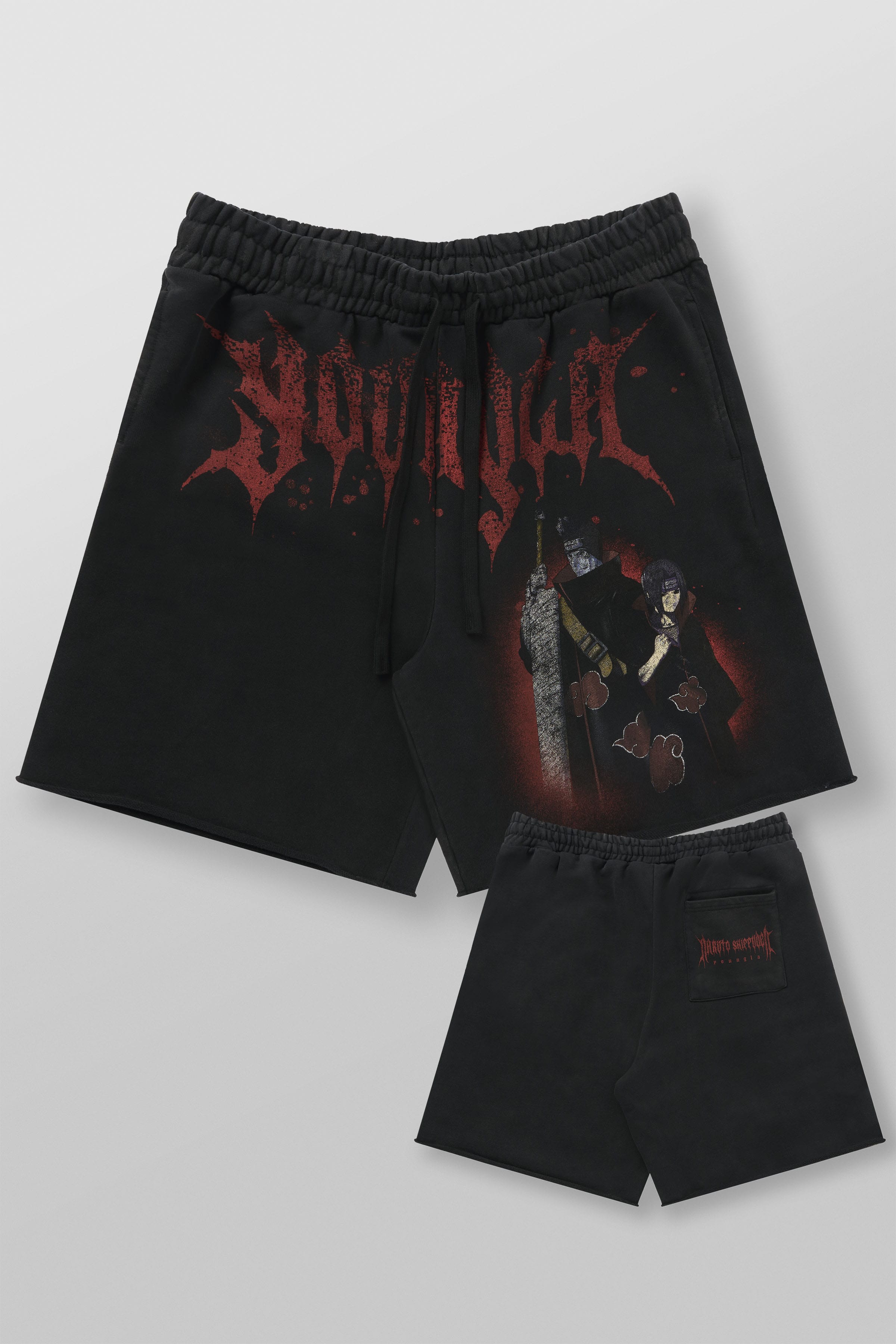 YoungLa 1002 - Naruto Sweat Shorts 'Itachi & Kisame'