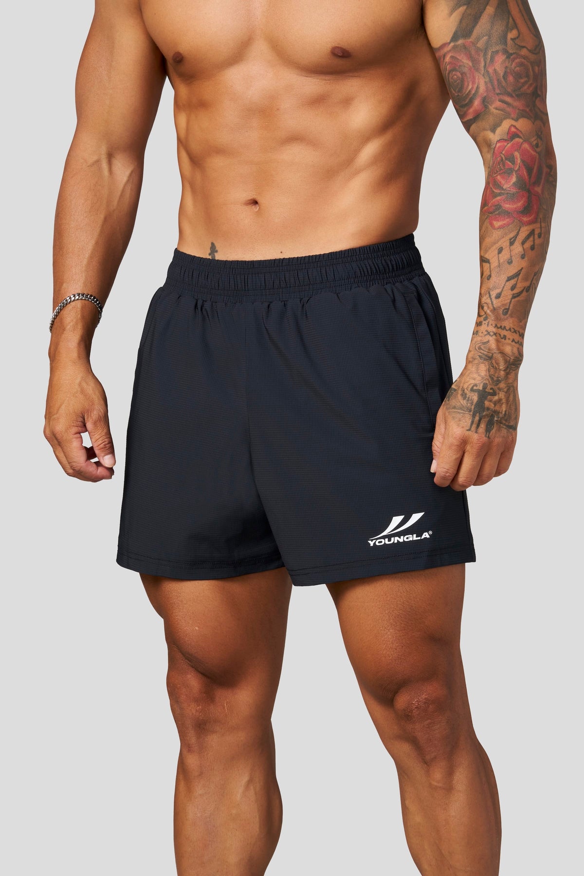 YoungLA 1034 - Core Training Shorts 'Navy'