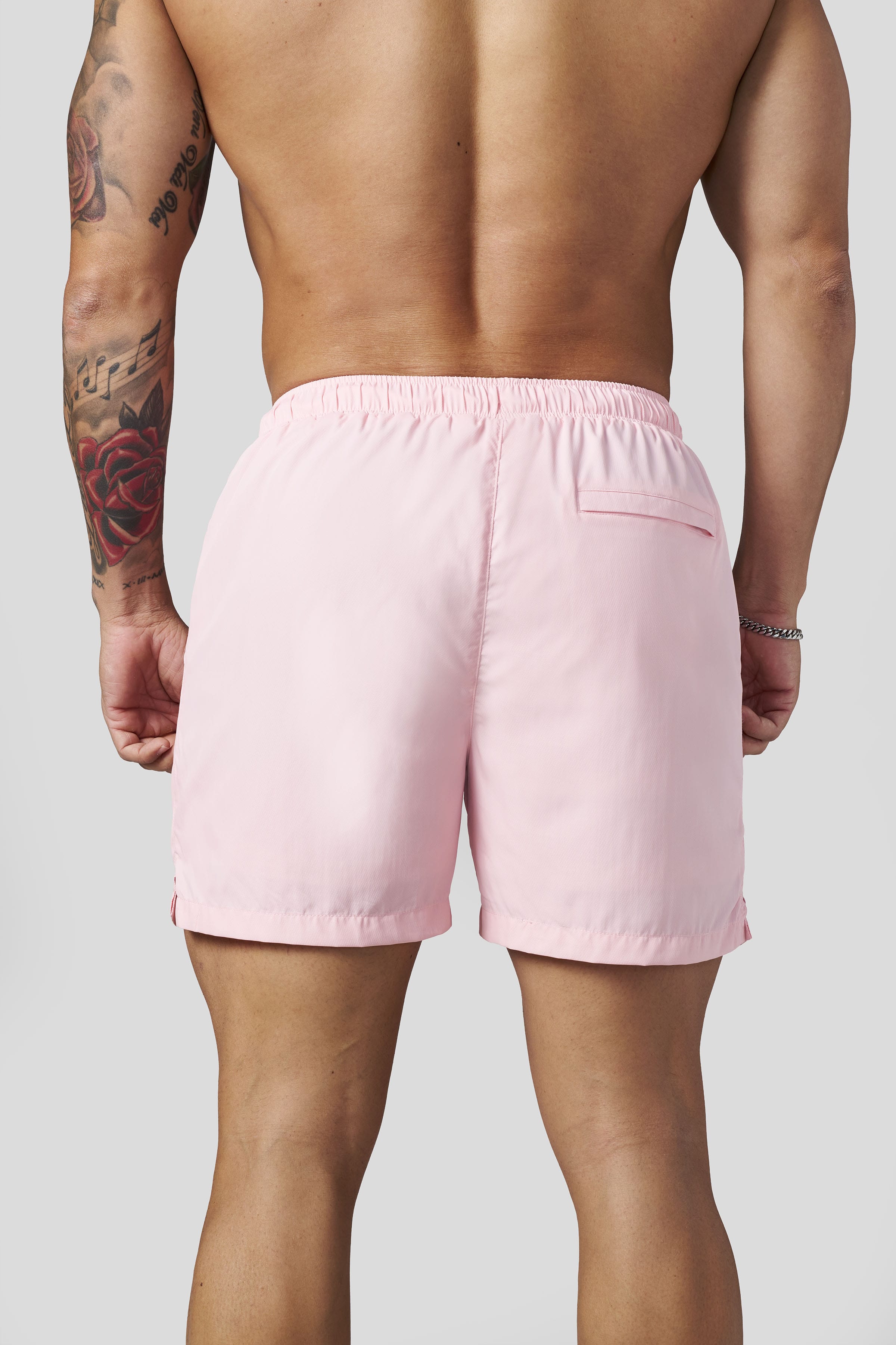 Young La 1082 - Silk Wave Swim Shorts 'Pink'