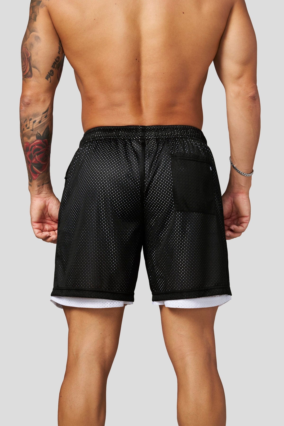 YoungLA 1092 - Double Mesh Shorts 'Black'
