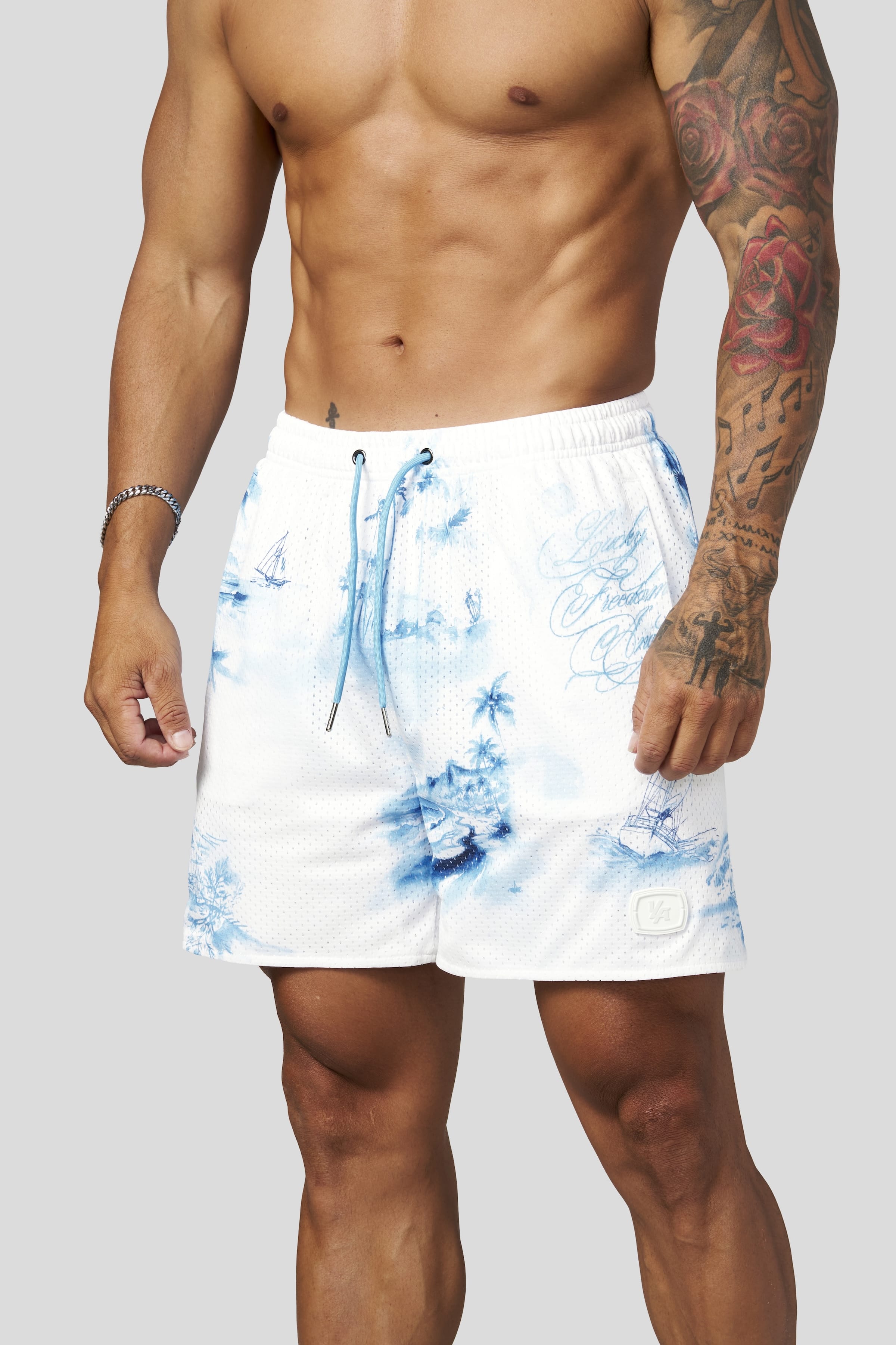 YoungLA 1127 - Daydream Mesh Shorts 'Pacific Haze'