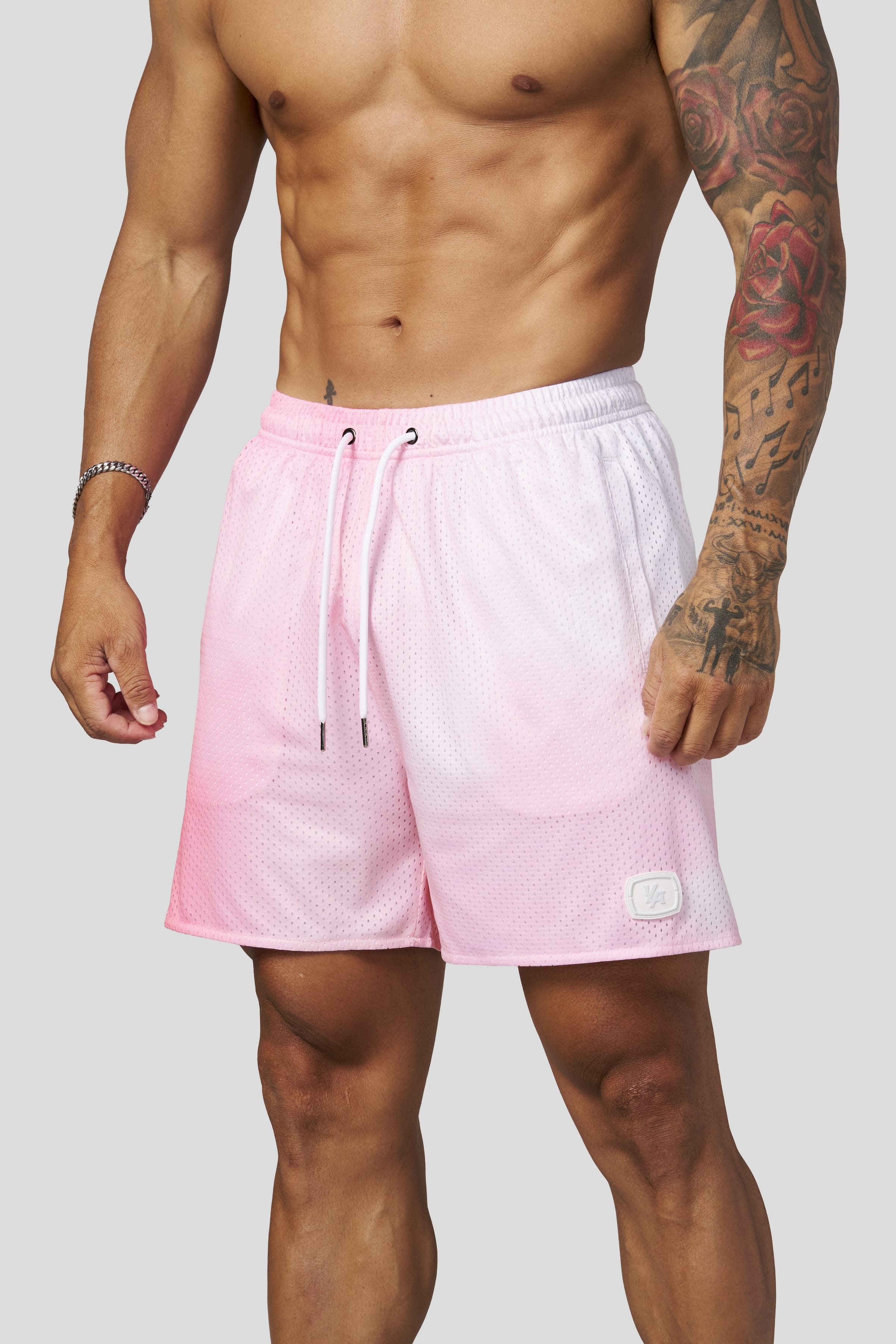 YoungLA 1127 - Daydream Mesh Shorts 'Pink Horizon'
