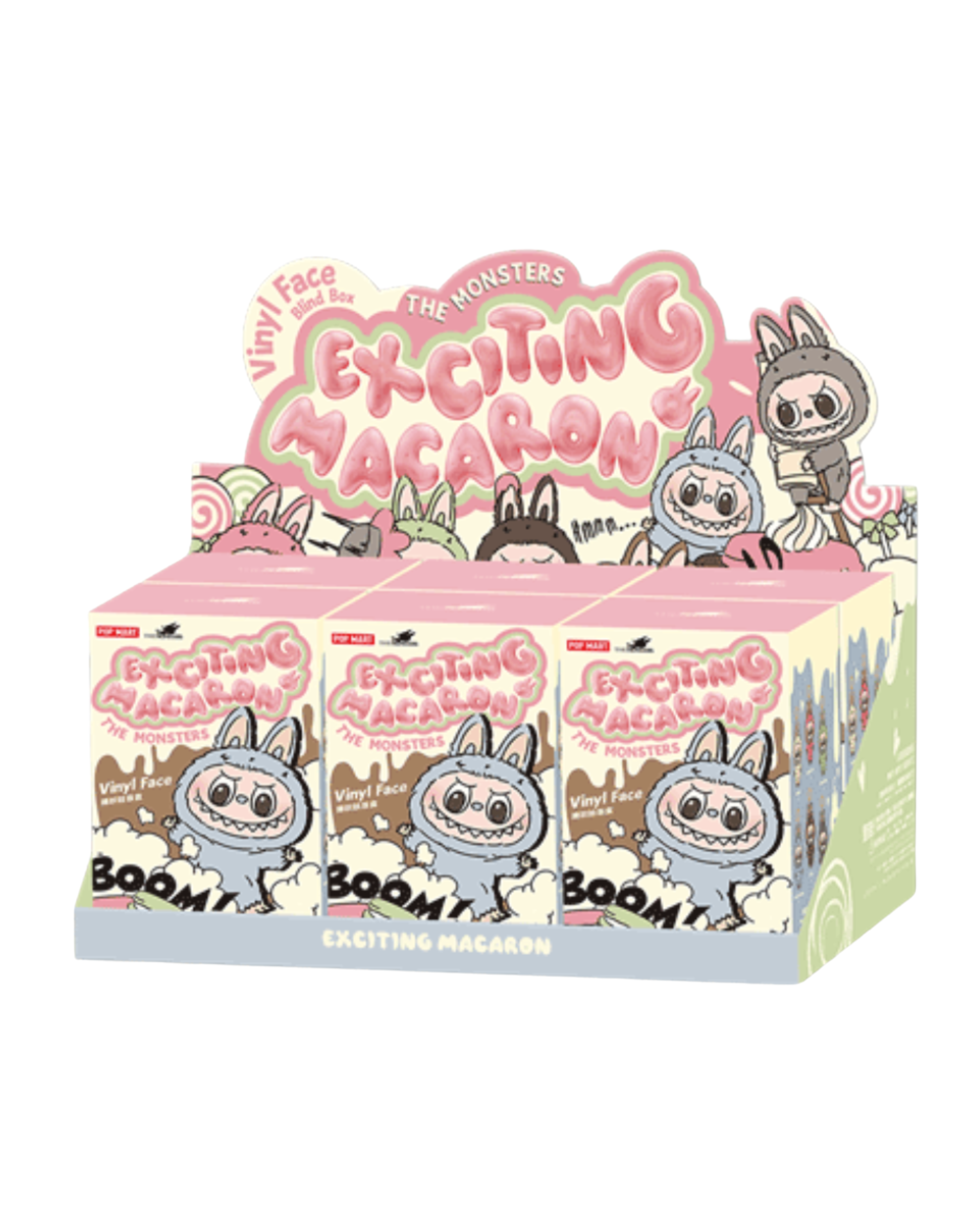 Pop Mart Labubu The Monsters Tasty Macarons Vinyl Face Sealed Case (pack of 6)