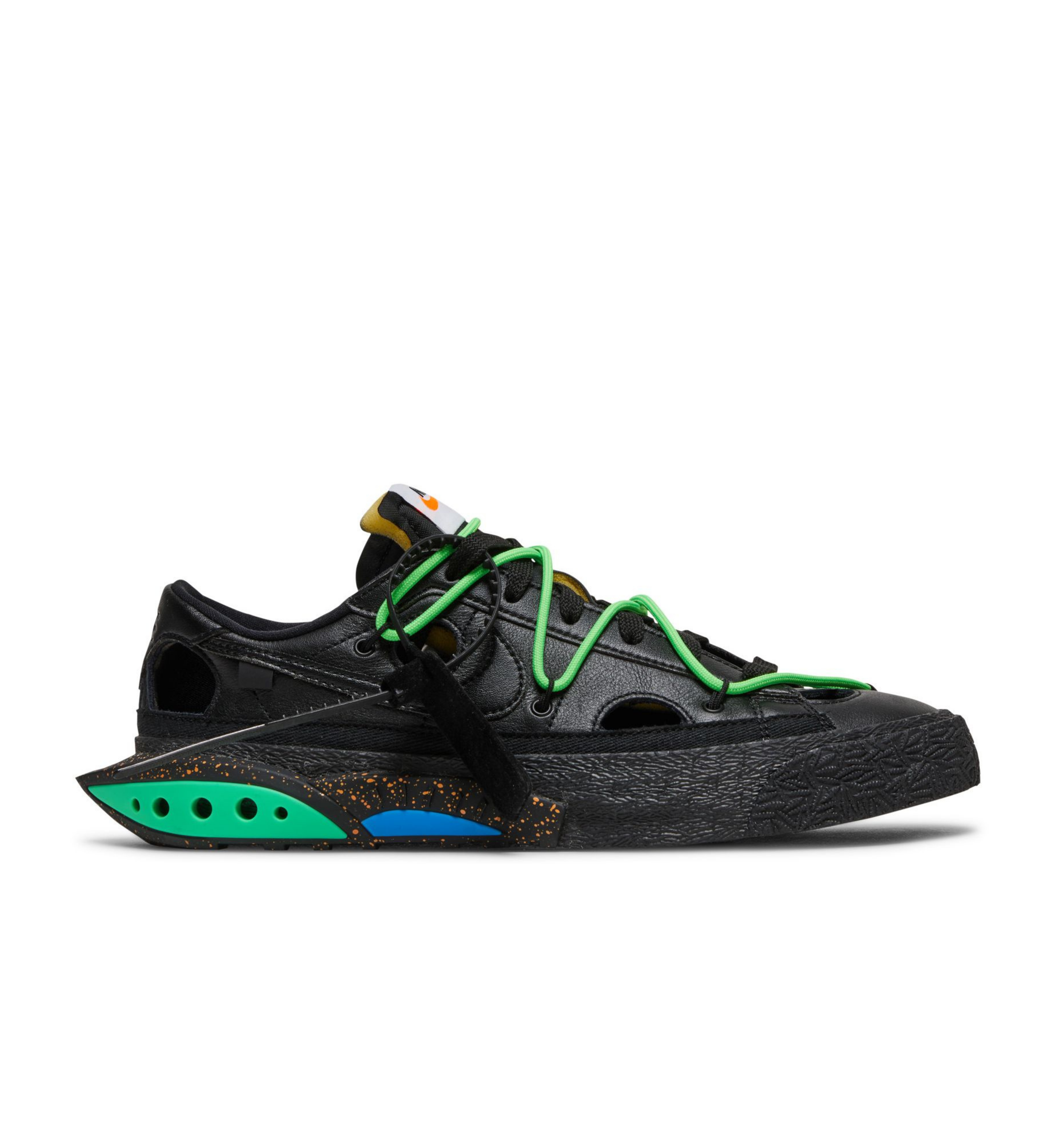 Nike Off-White x Blazer Low 'Black and Electro Green'
