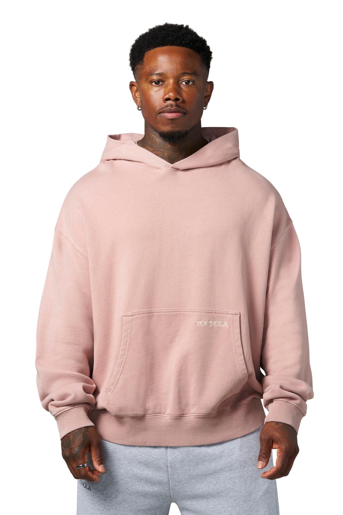 YoungLA 5239 - The Immortal Club Hoodies 'Mauve Wash'