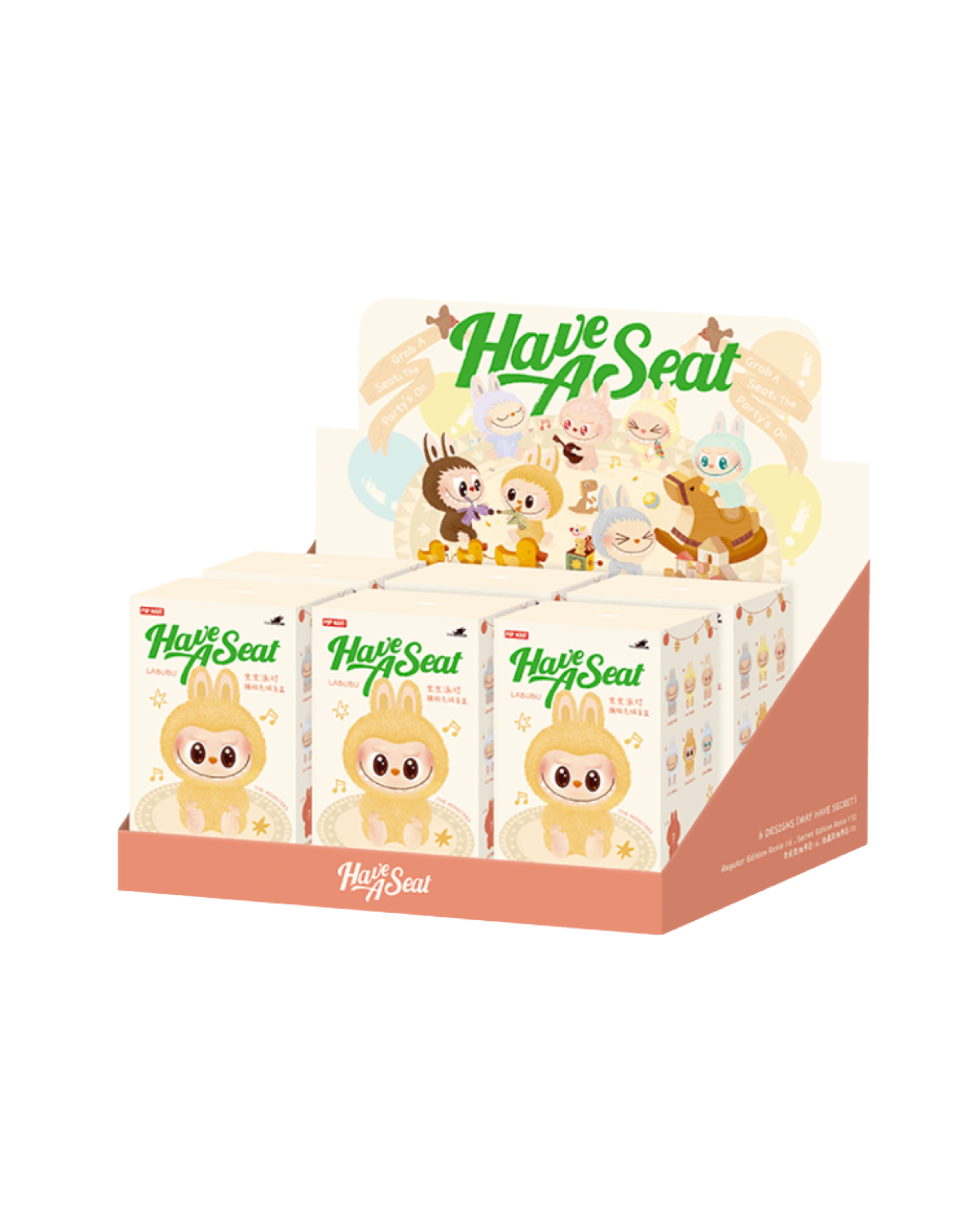 Pop Mart Labubu The Monsters Have a Seat Vinyl Plush Sealed Case (Pack of 6)