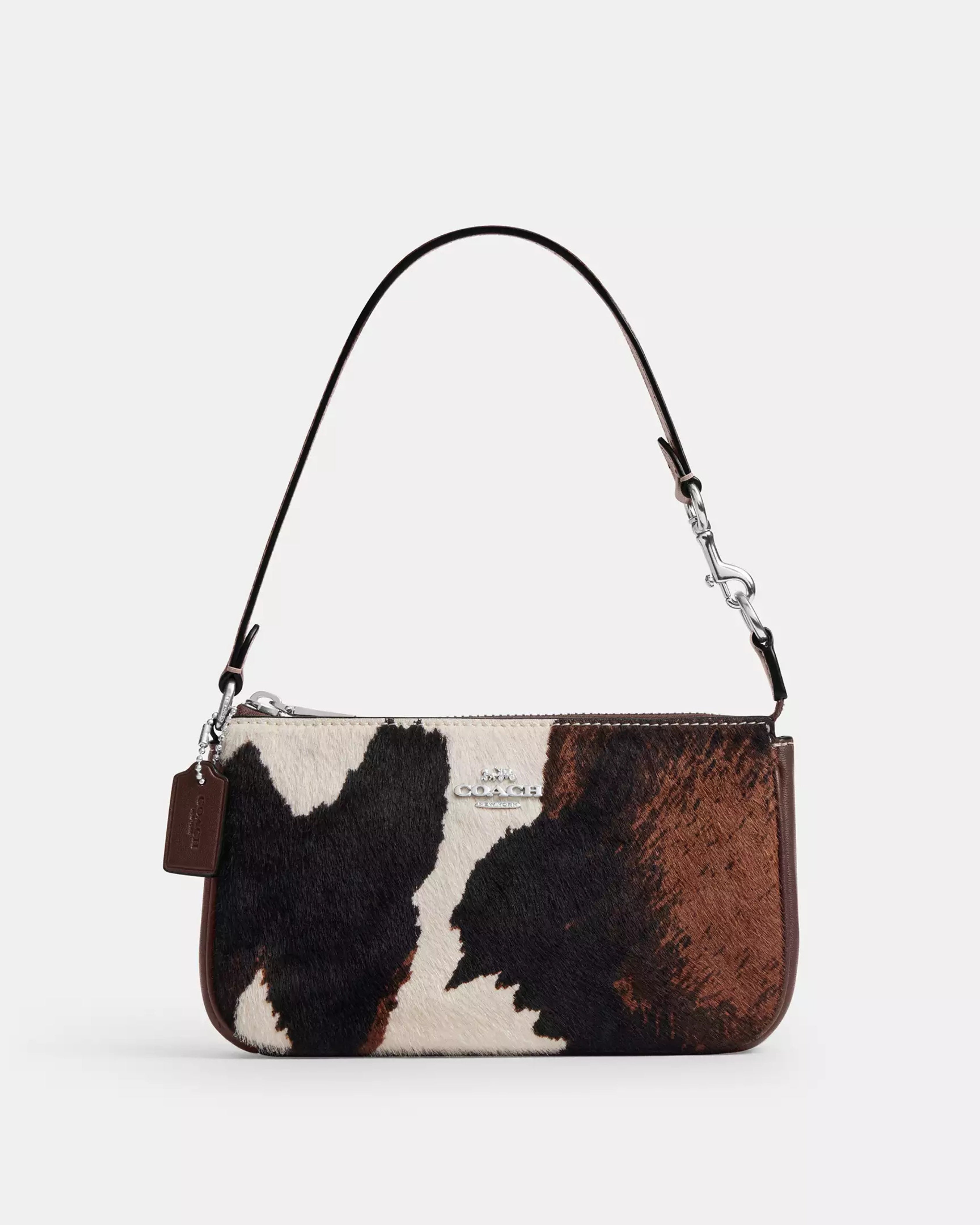 Coach Nolita 19 With Cow Print 'Cow Printed haircalf/Sv/Cow Multi'