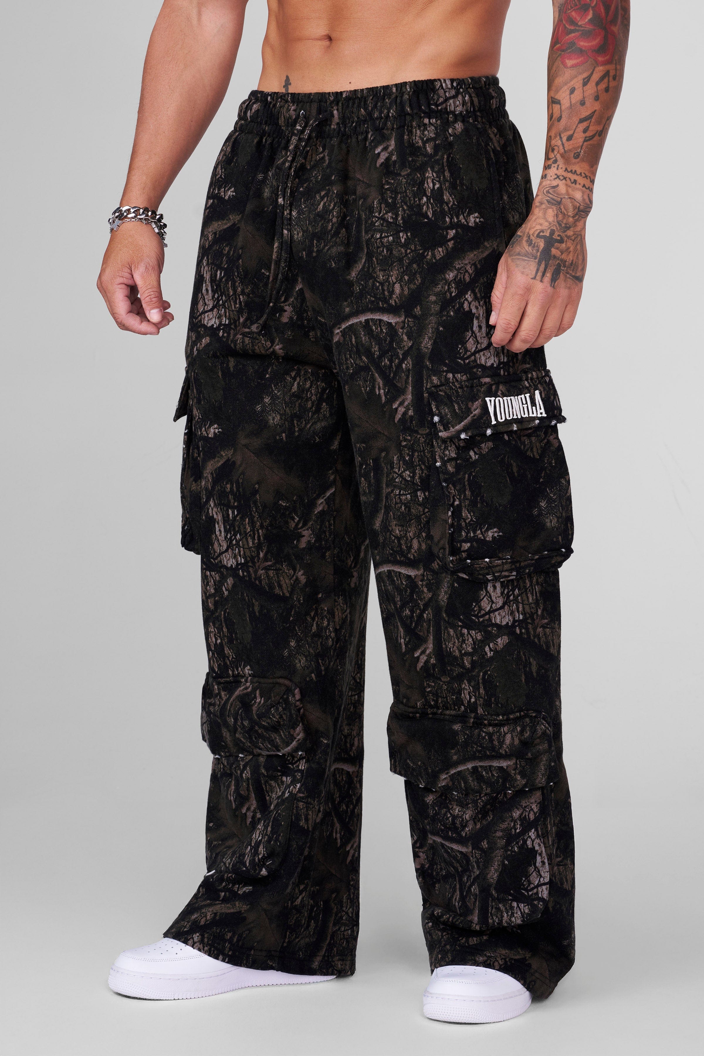 YoungLA 2033 - Heritage Cargo Sweats 'Dark Tree Camo'