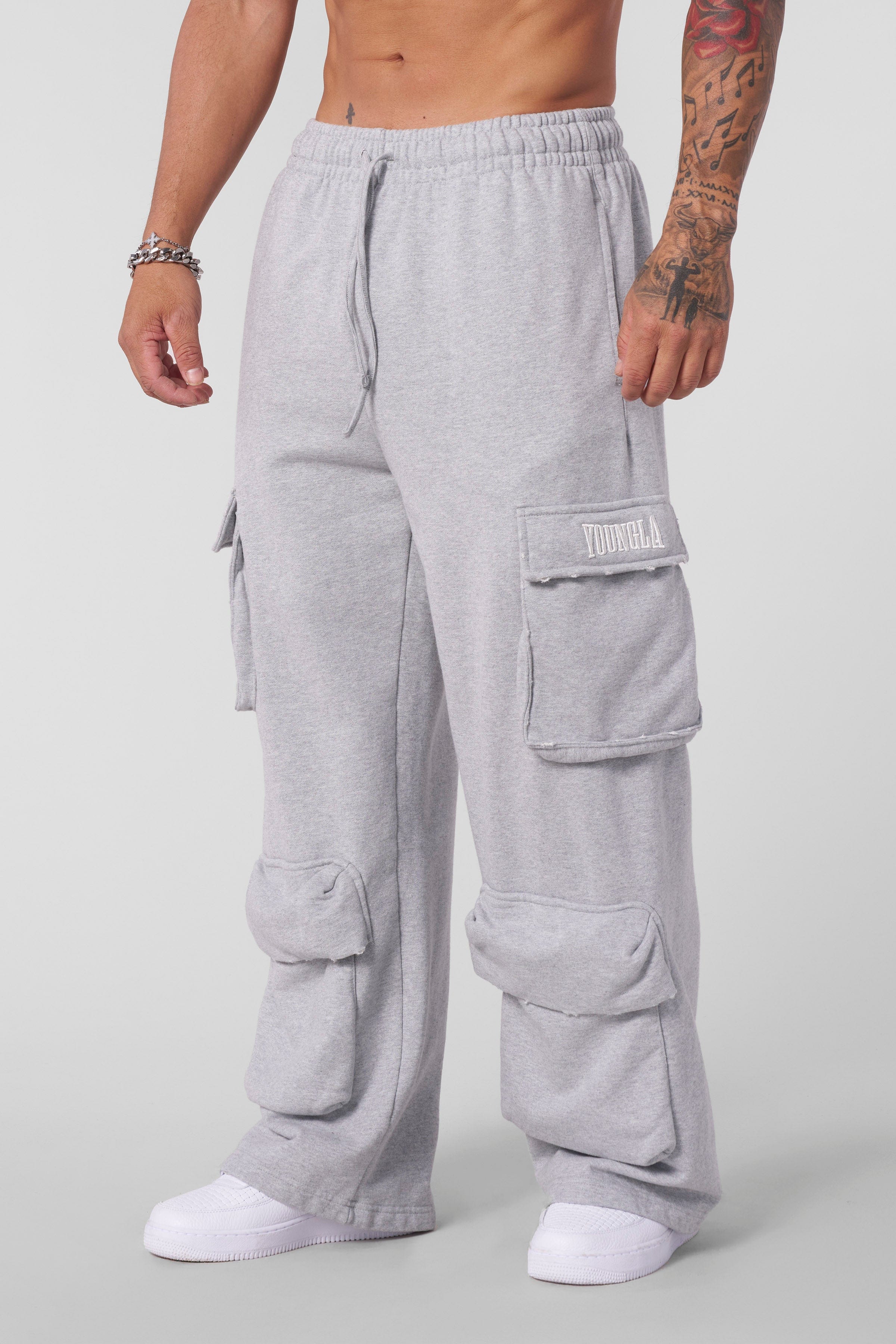 YoungLA 2033 - Heritage Cargo Sweats 'Heather Grey'