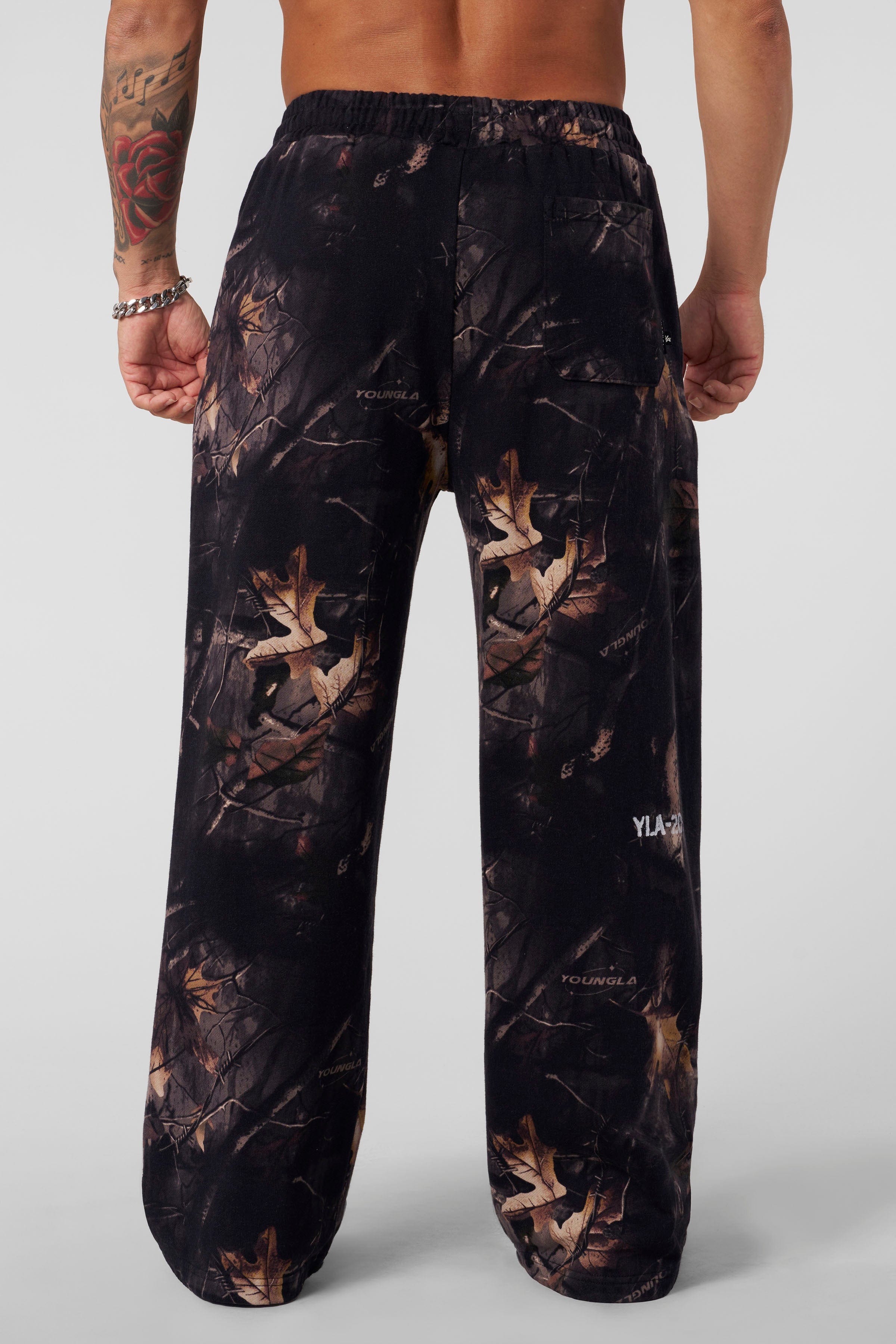 YoungLa 2094 - Tree Camo Collection - No Cuff Sweats 'Black Tree Camo'