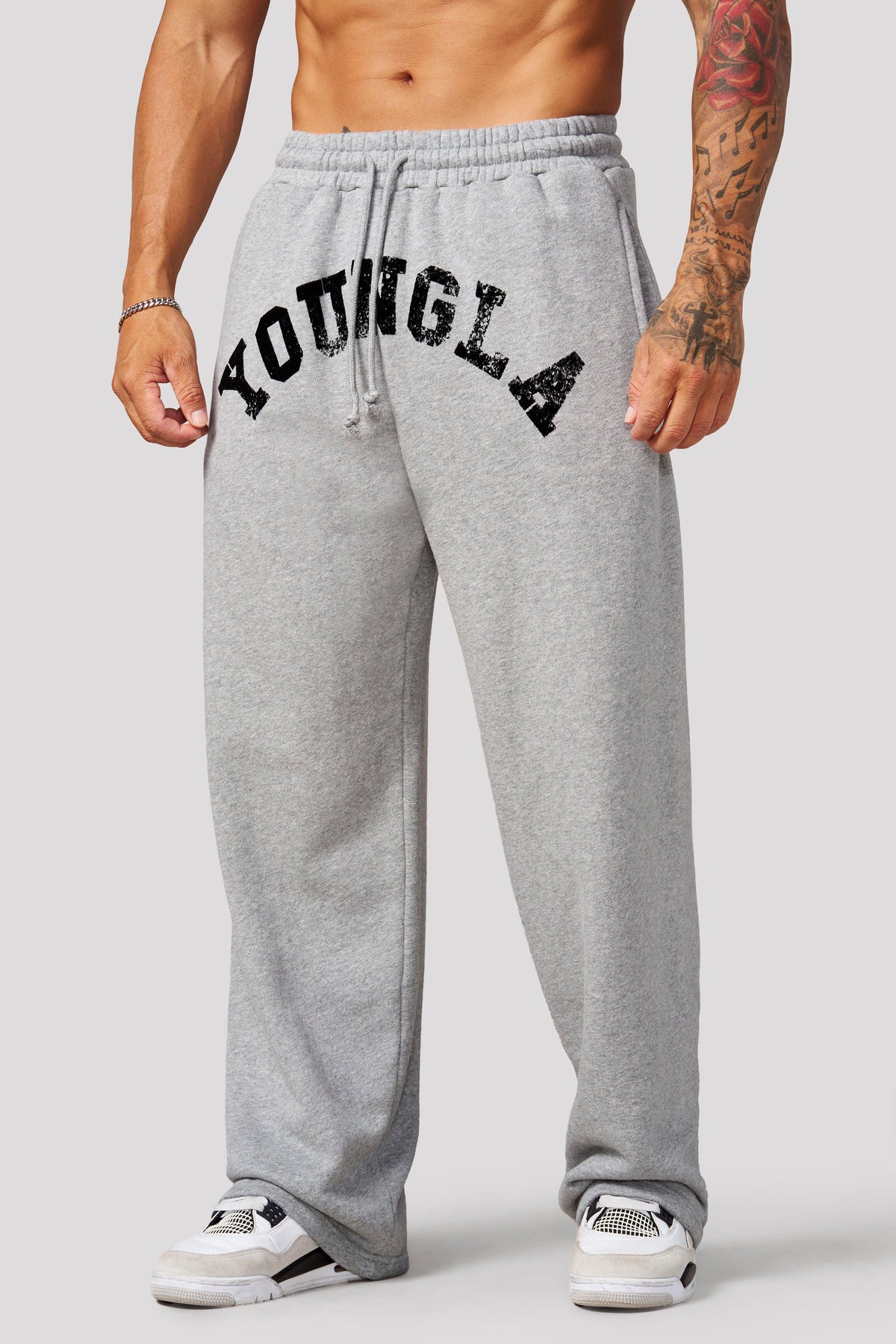 YoungLA 2105 - Arc Collection Joggers - Sweats 'Heather Grey'