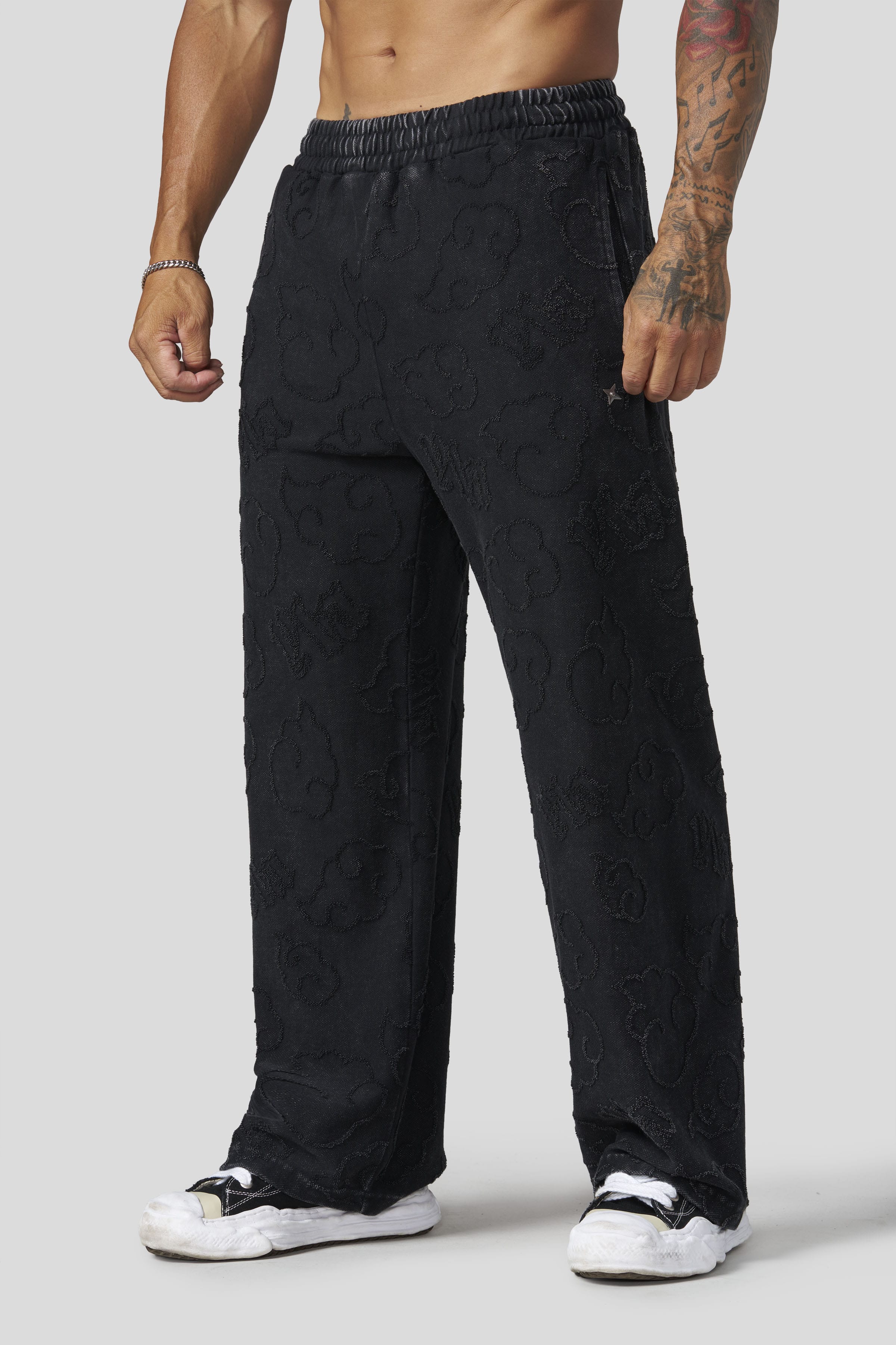 YoungLa 2109 - Naruto Cloud Sweats 'Black Wash'