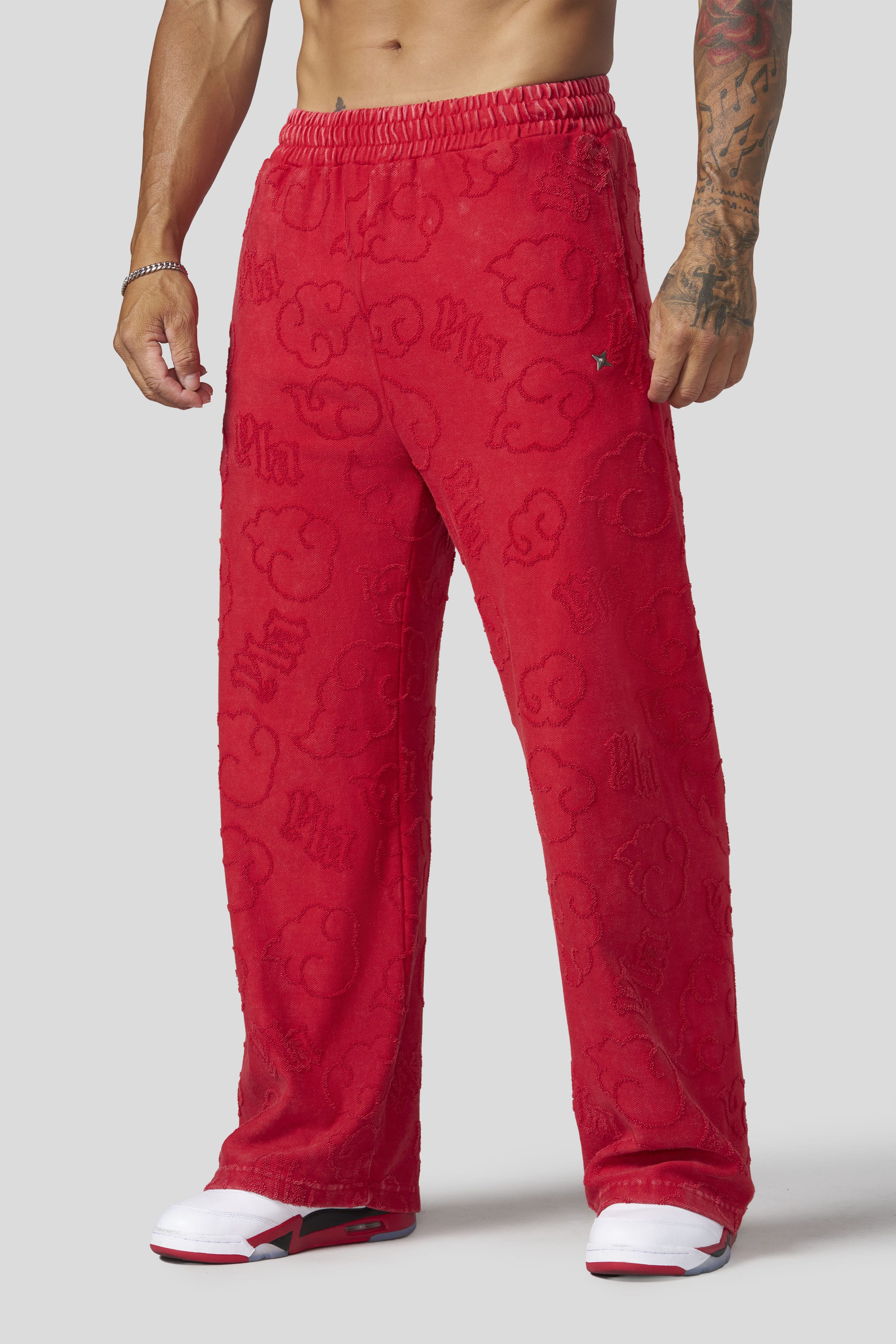 YoungLa 2109 - Naruto Cloud Sweats 'Red Wash'