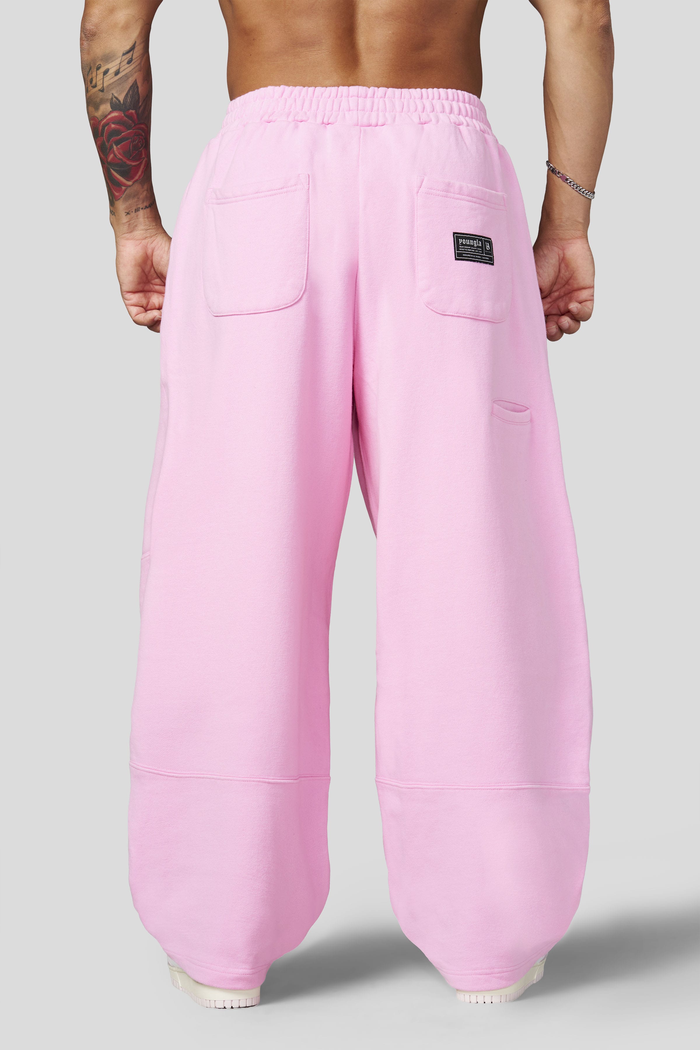YoungLA 2134 - Iconic Barrel Sweats 'Pink Wash'