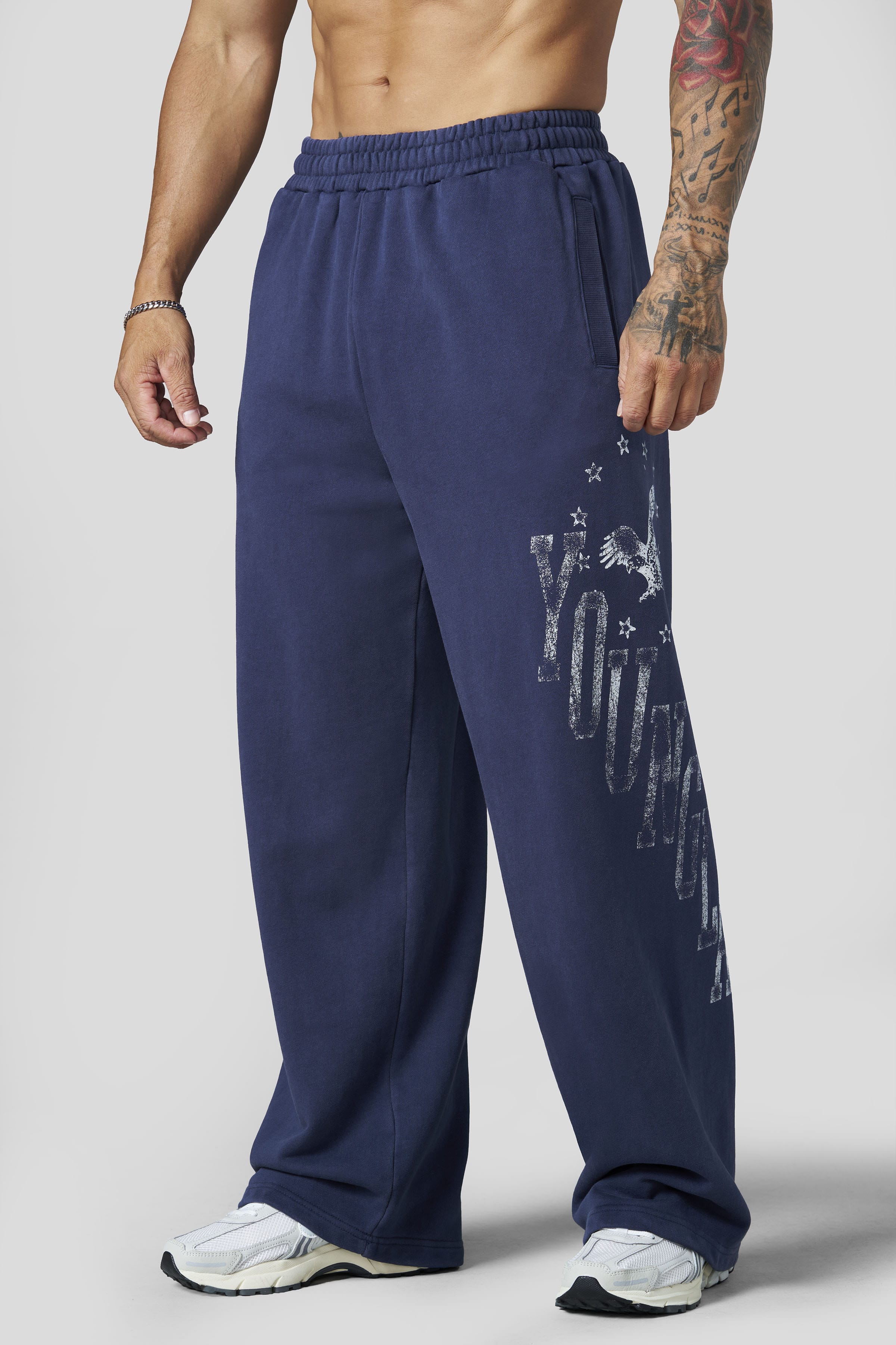 YoungLA 2175 - Golden Era Sweats 'Navy Wash'