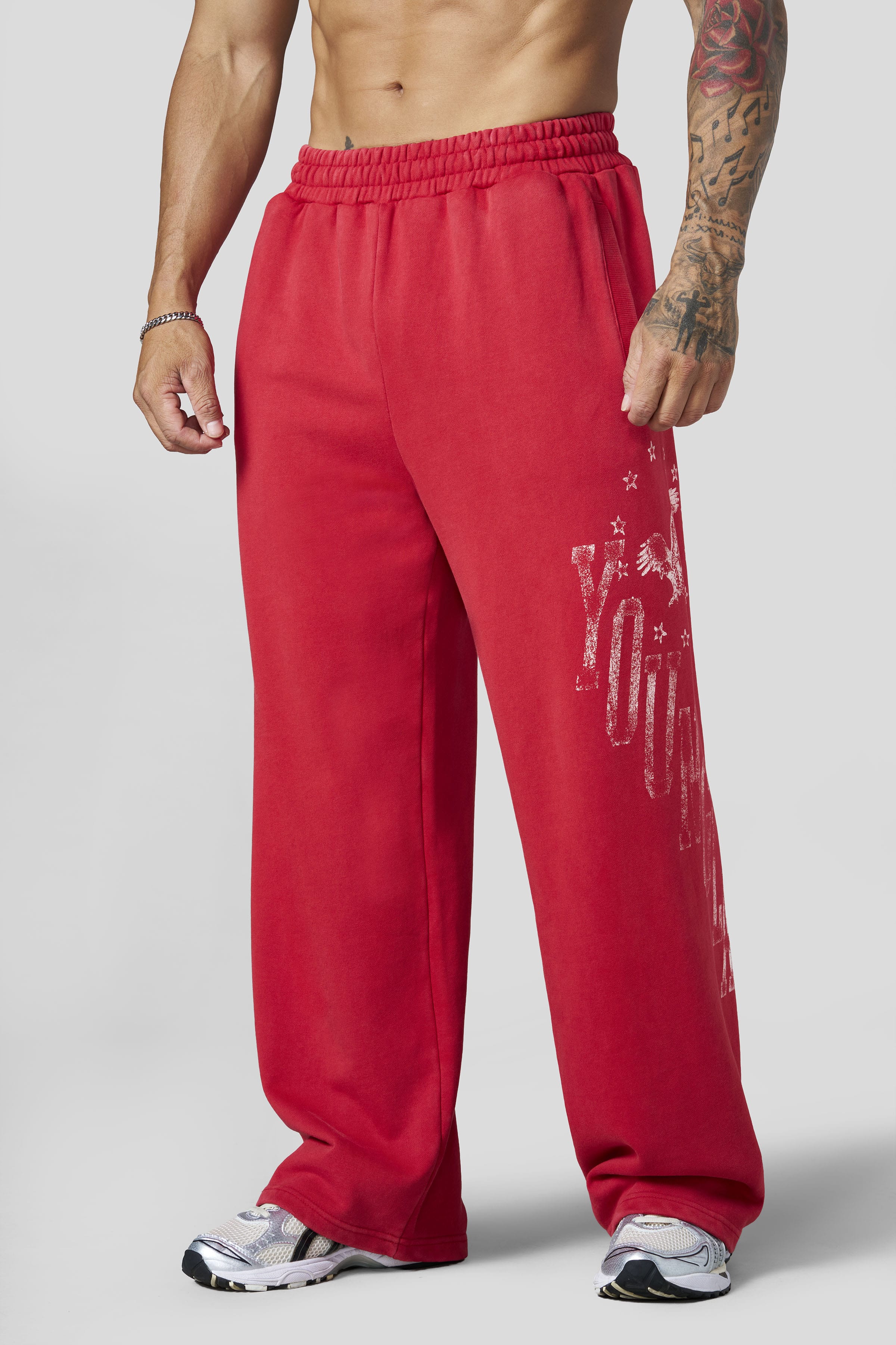 YoungLA 2175 - Golden Era Sweats 'Red Wash'