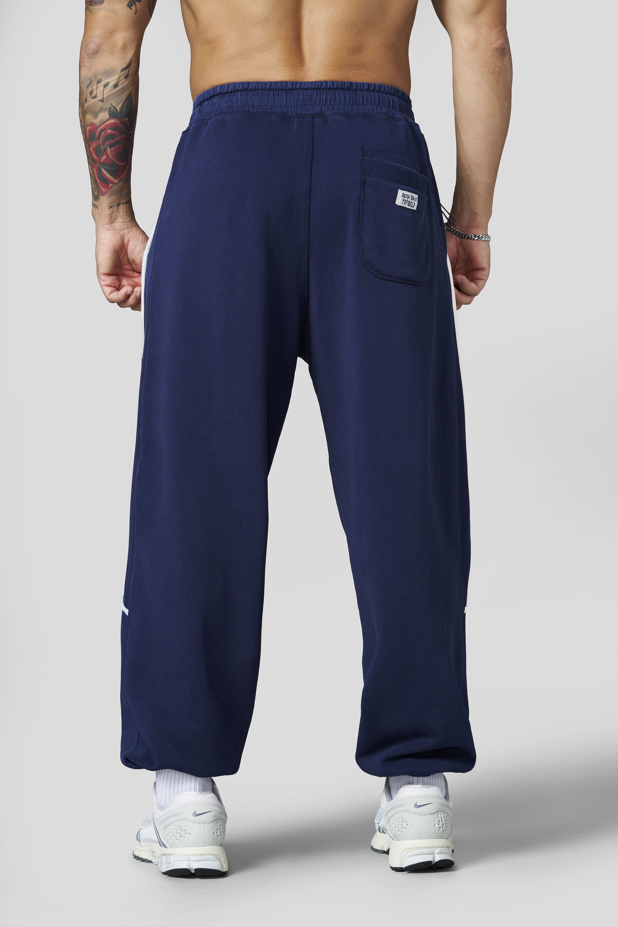 YoungLA 2176 - Golden Era Piping Joggers 'Navy Wash'