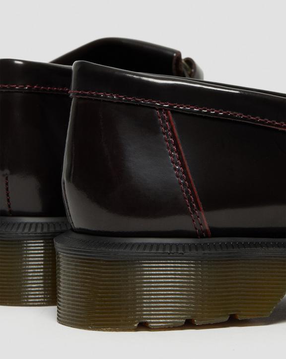 Dr. Martens Adrian Snaffle Smooth Leather Kiltie Loafers Cherry Red Arcadia - Womens