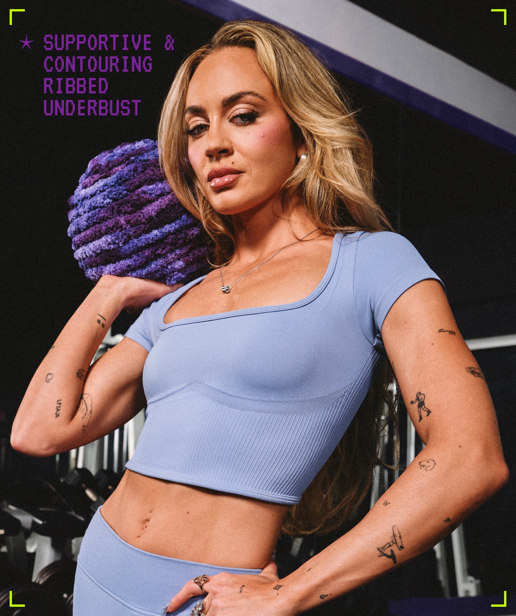 Gymshark x Bratz Crop Top 'Steady Purple'