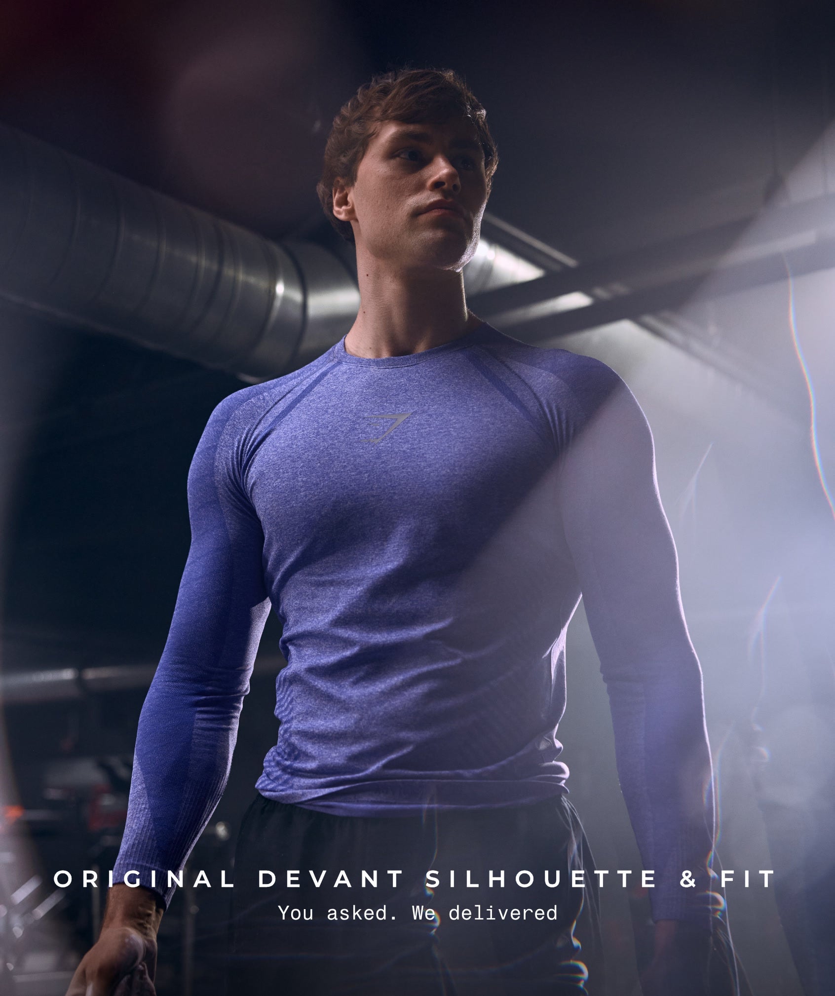 Gymshark Devant Seamless Long Sleeve T-Shirt 'Amethyst'