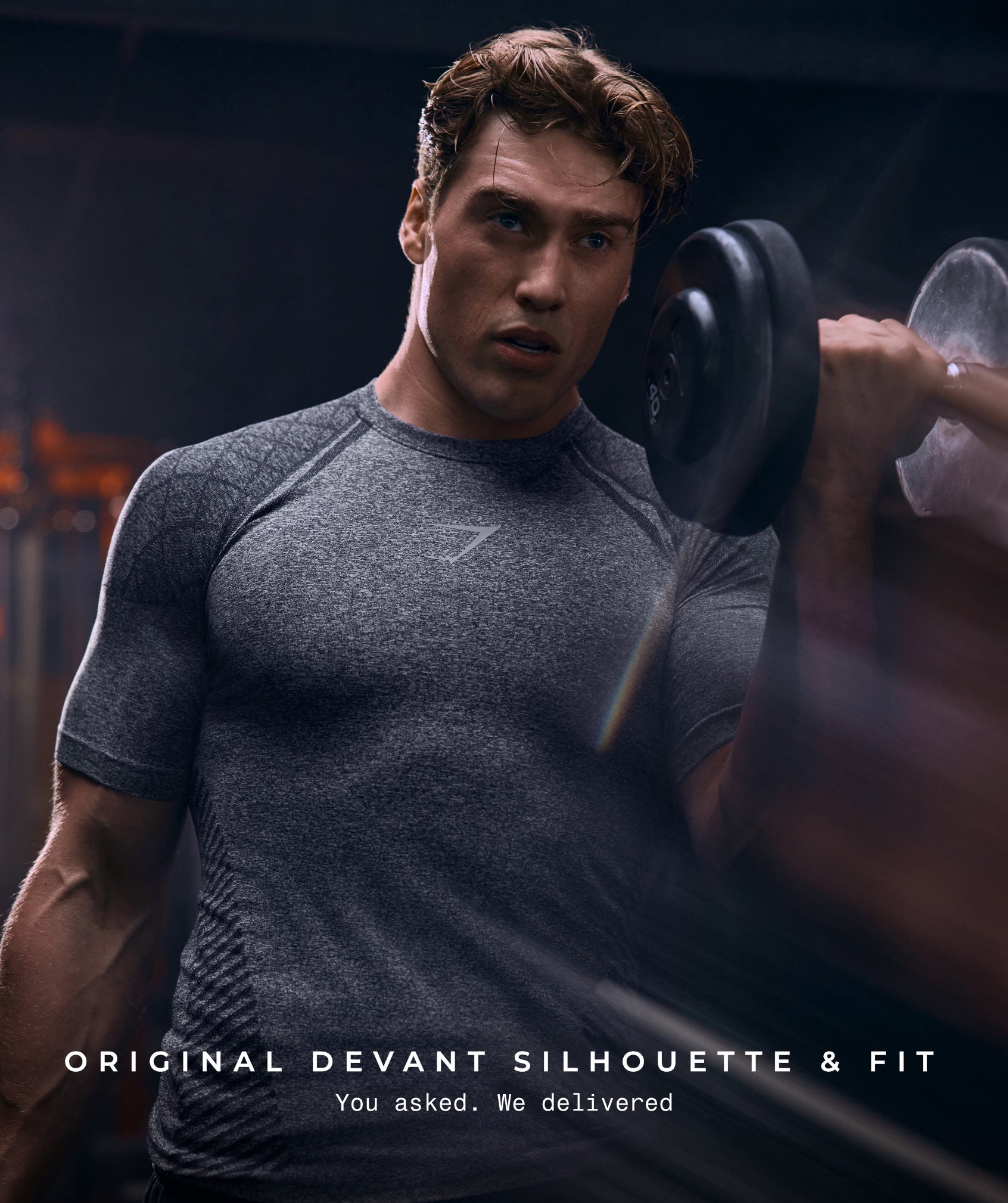 Gymshark Devant Seamless T-Shirt 'Heavy Blue'