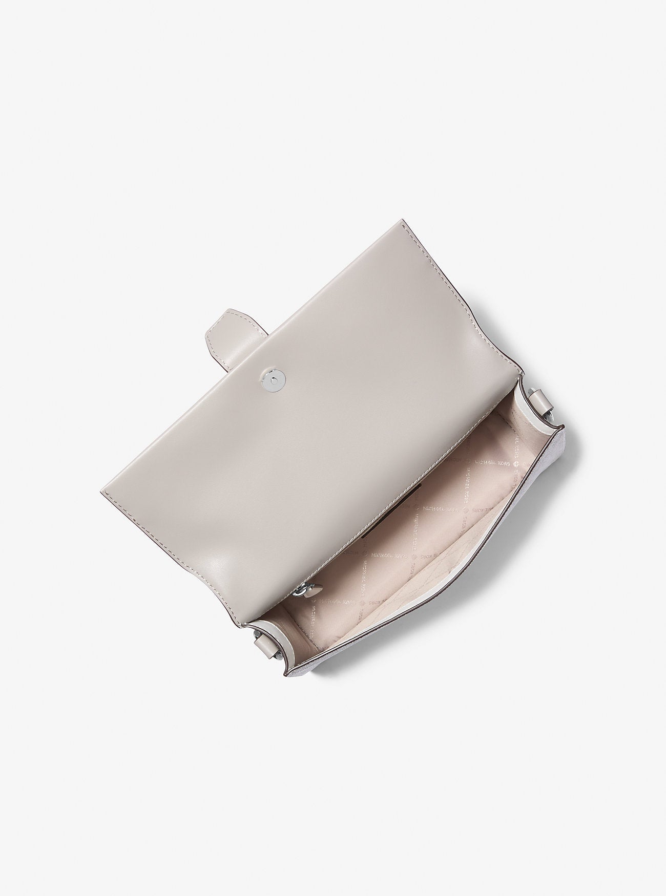 Michael Kors Greenwich Medium Signature Logo Convertible Shoulder Bag Optic White