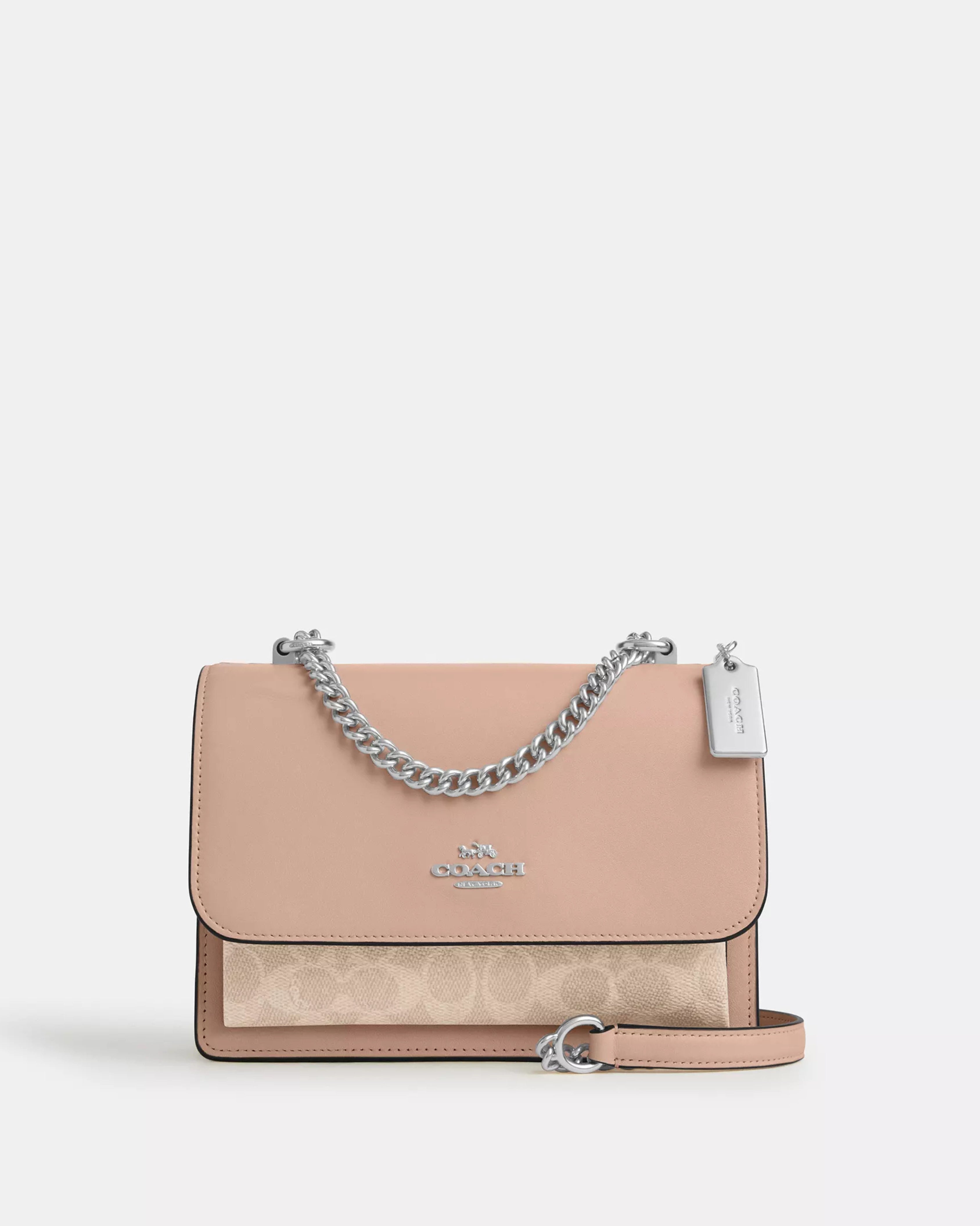 Coach Klare Crossbody Bag In Signature Canvas 'Silver Sand Taupe'