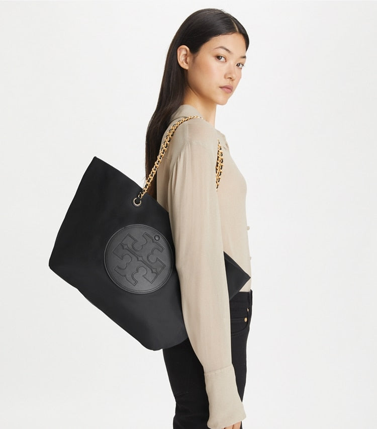 Tory Burch Ella Chain Tote Black