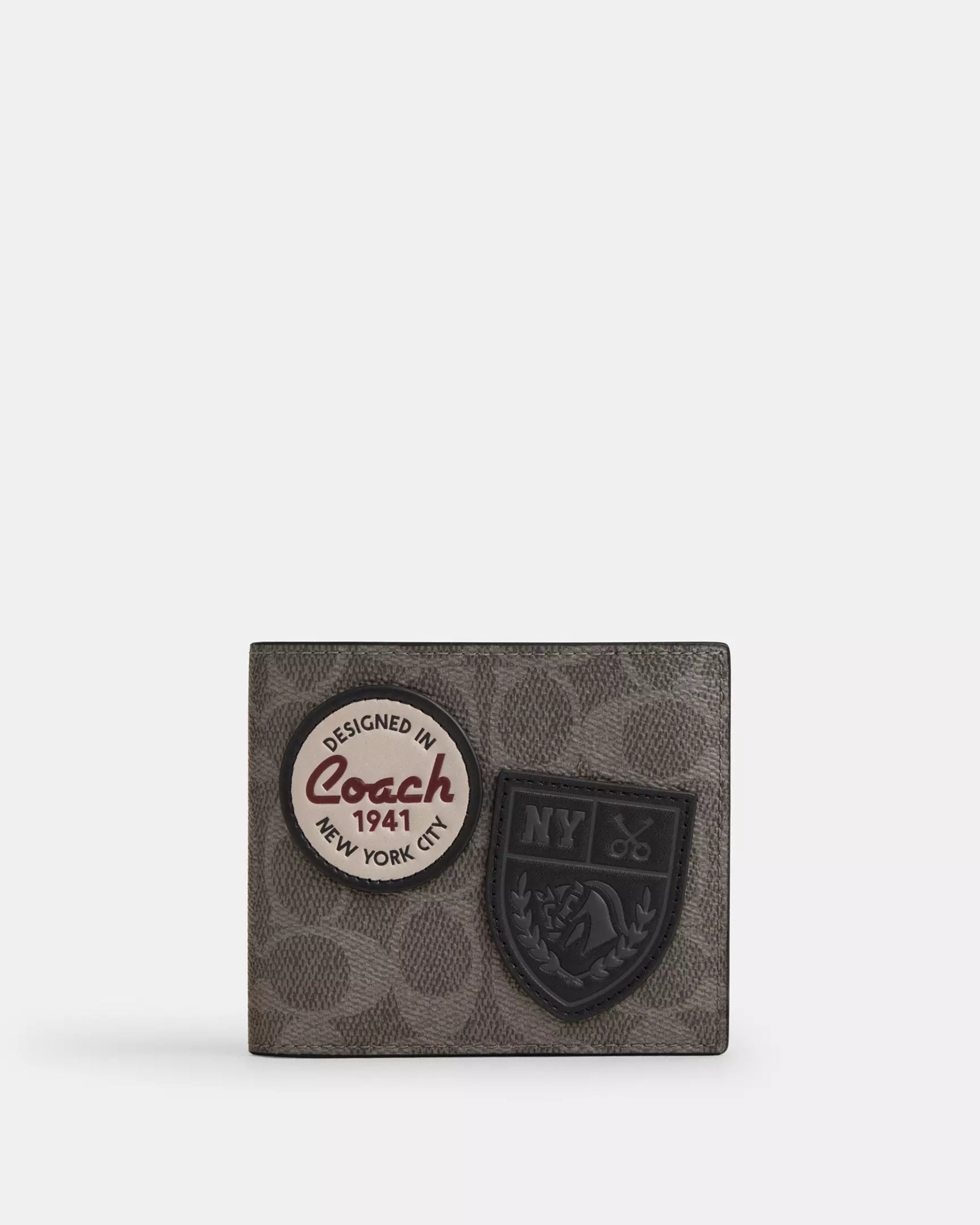 Coach 3-In-1 Wallet With Camo Print And Coach 'Grey Multi'