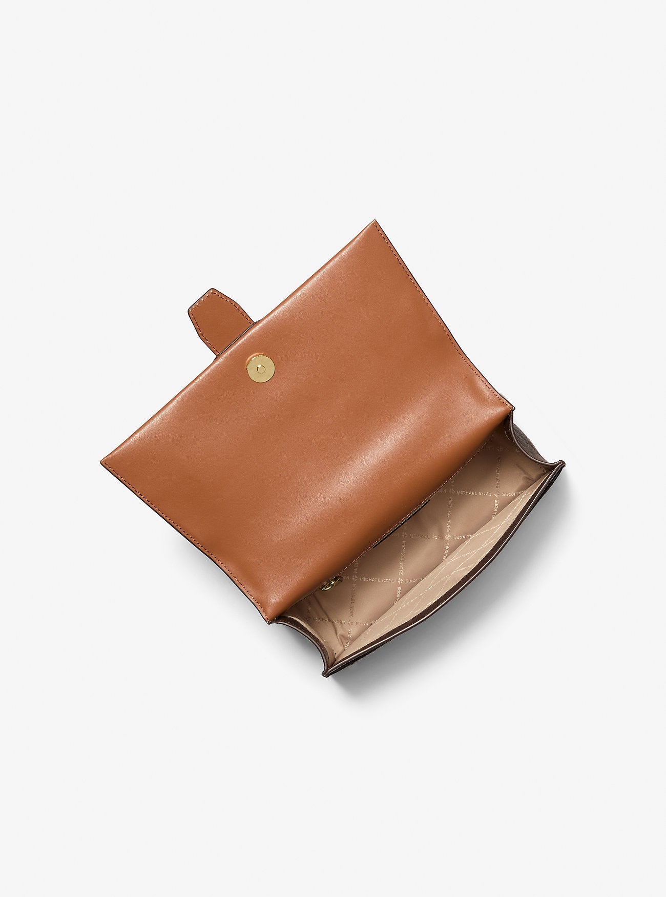 Michael Kors Greenwich Medium Signature Logo Satchel Brown