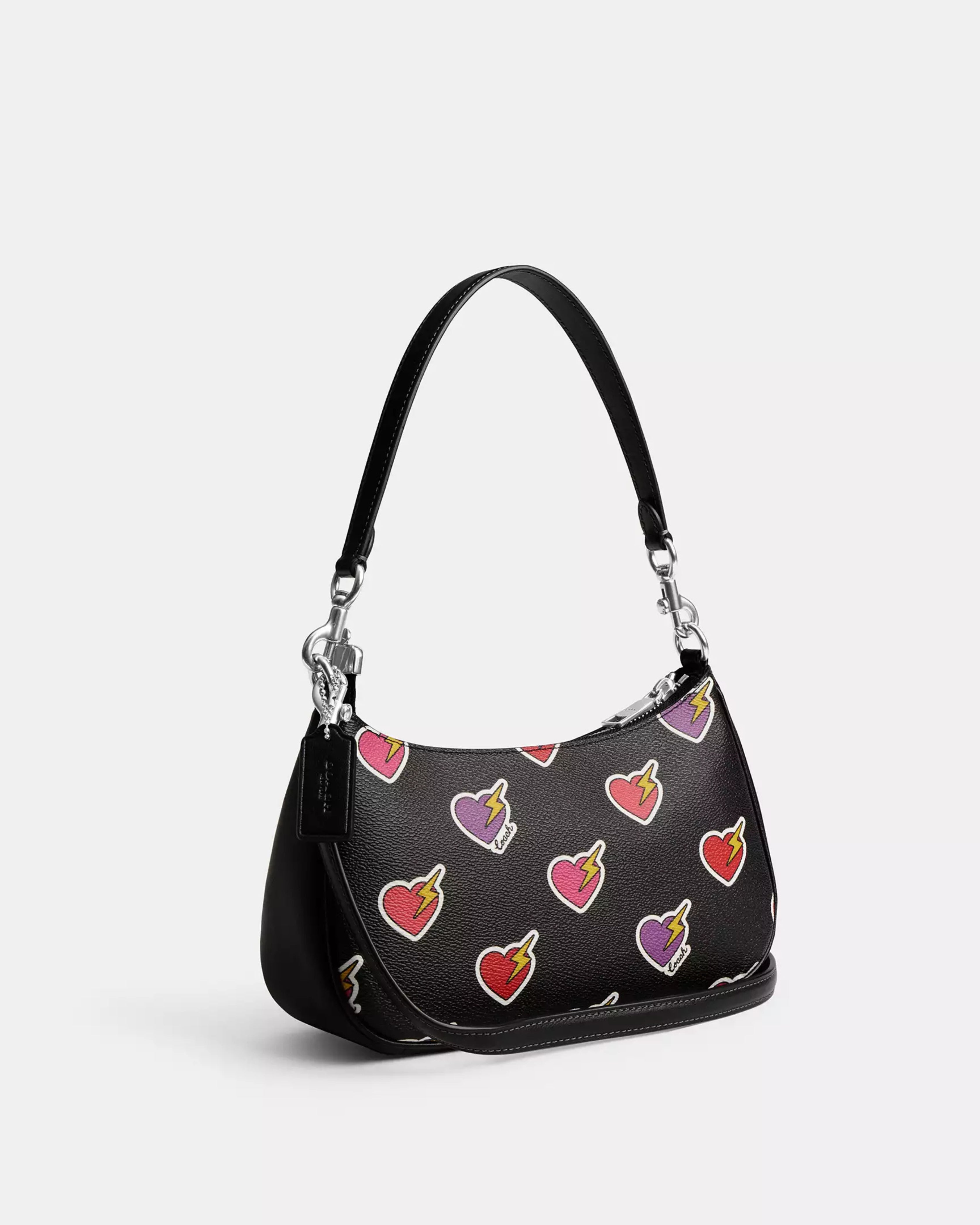 Coach Teri Shoulder Bag With 'Heart Bolt Print'