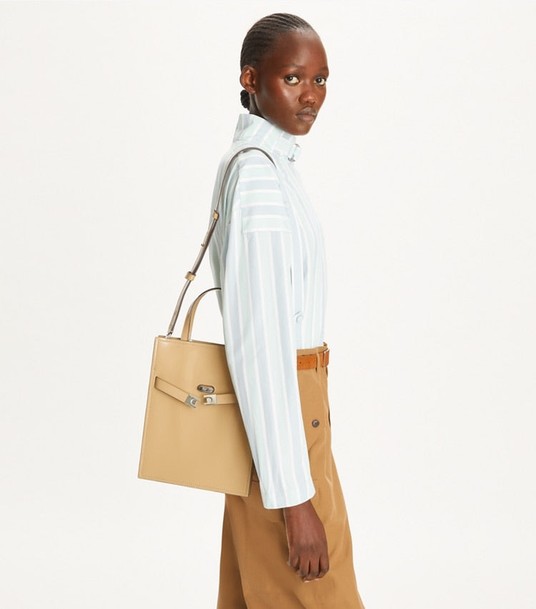 Tory Burch Small Lee Radziwill Shopper Desert Palm