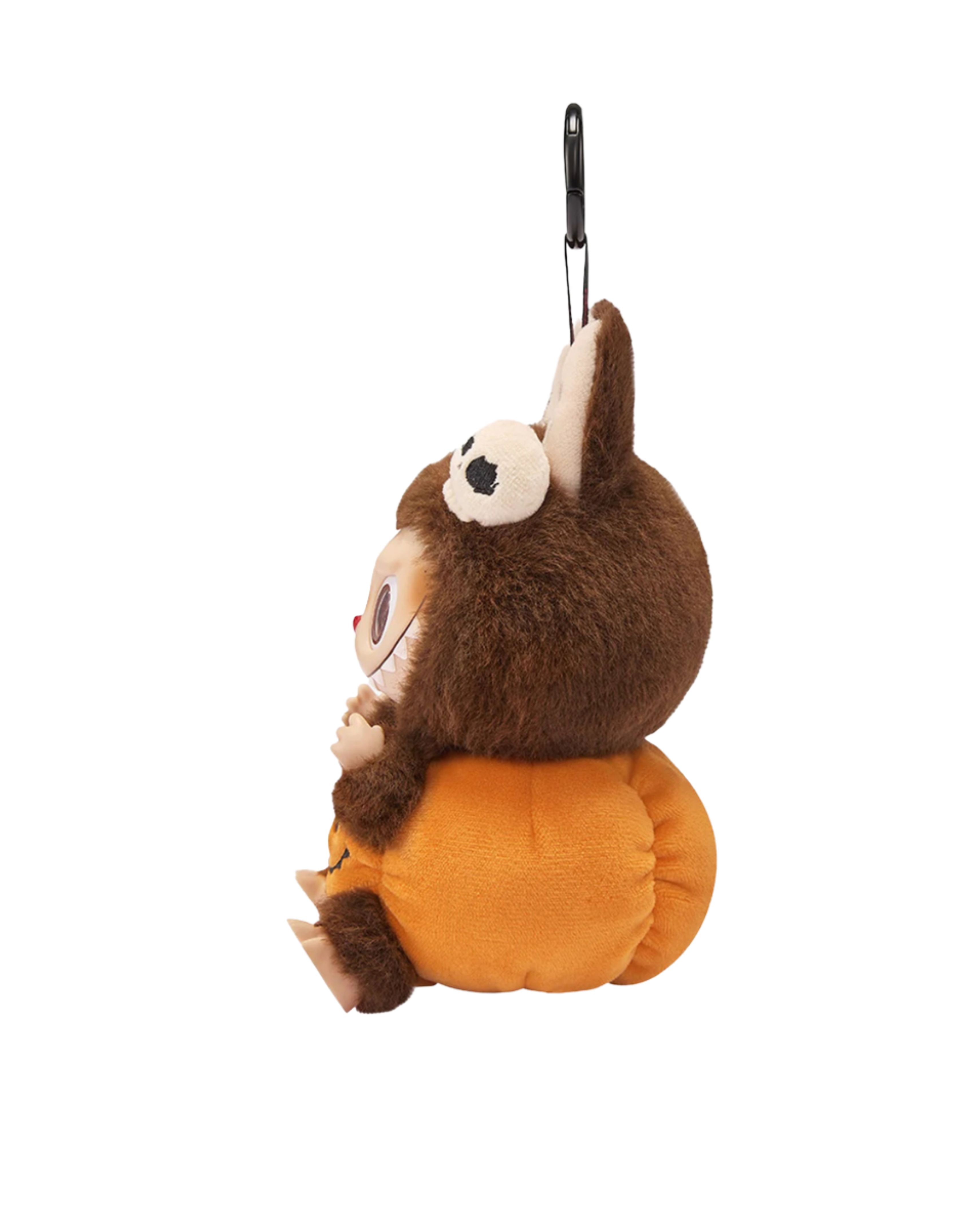 Pop Mart Labubu Happy Halloween Party Series-Sitting Pumpkin Vinyl Plush Pendant