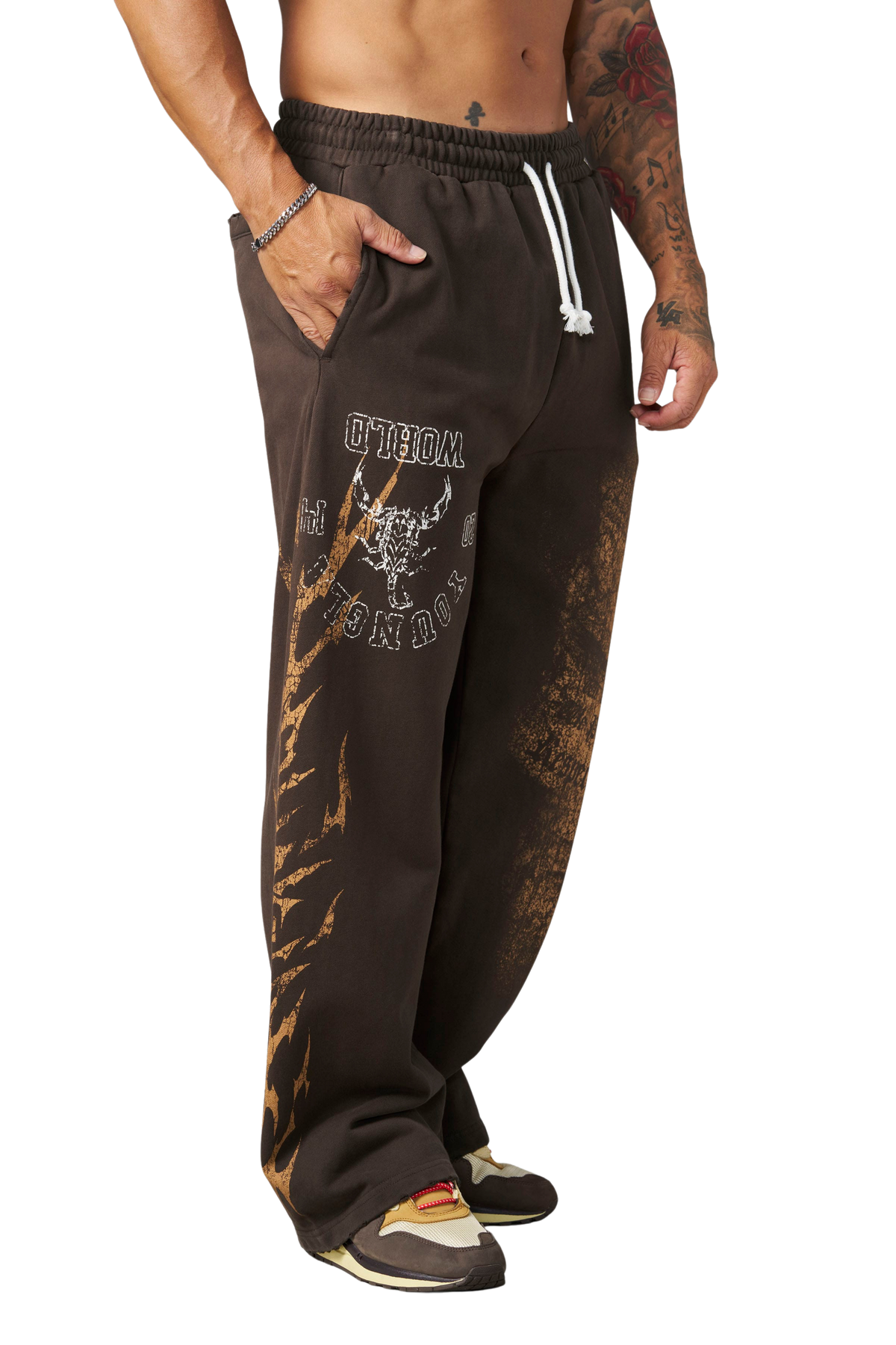 YoungLA 2083 - Wrangler Sweats 'Brown Wash'