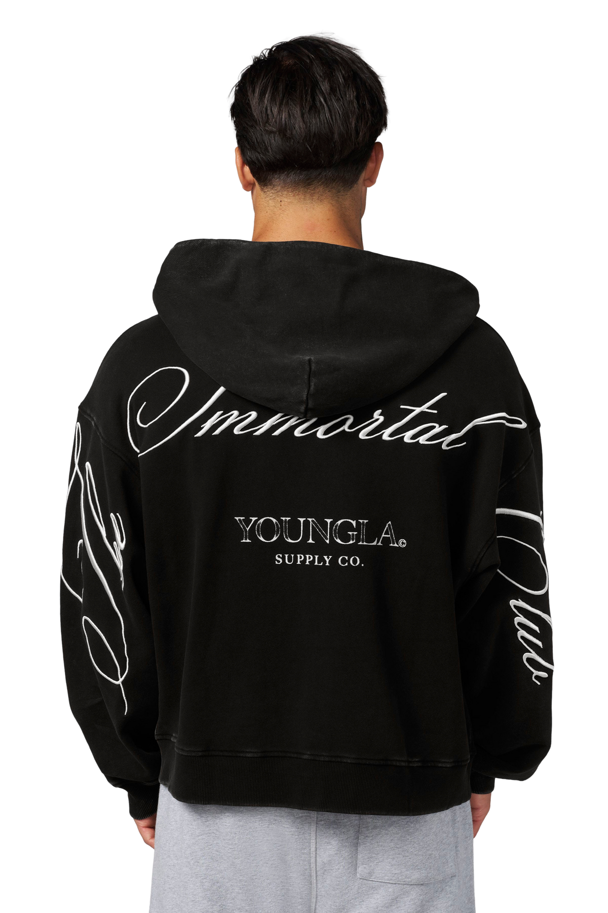 YoungLA 5241 - The Immortal Club Zip-Ups 'Black Wash'