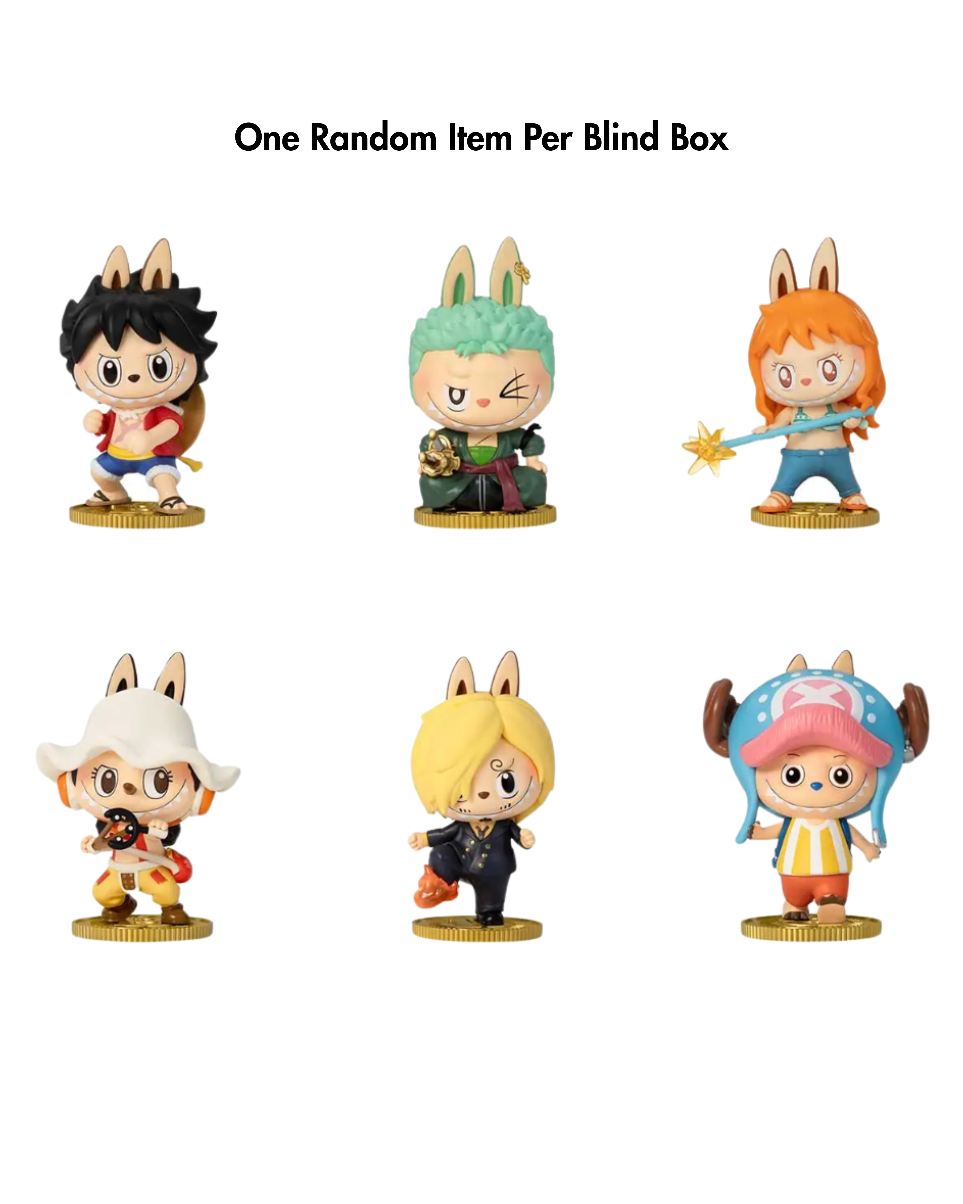 Pop Mart Labubu The Monsters x One Piece Series Single Blind Box (pack of 1)