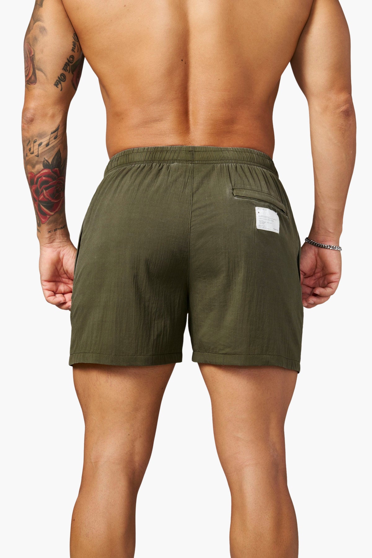 YoungLA 1072 - Training Series Washed Shorts 'Olive'