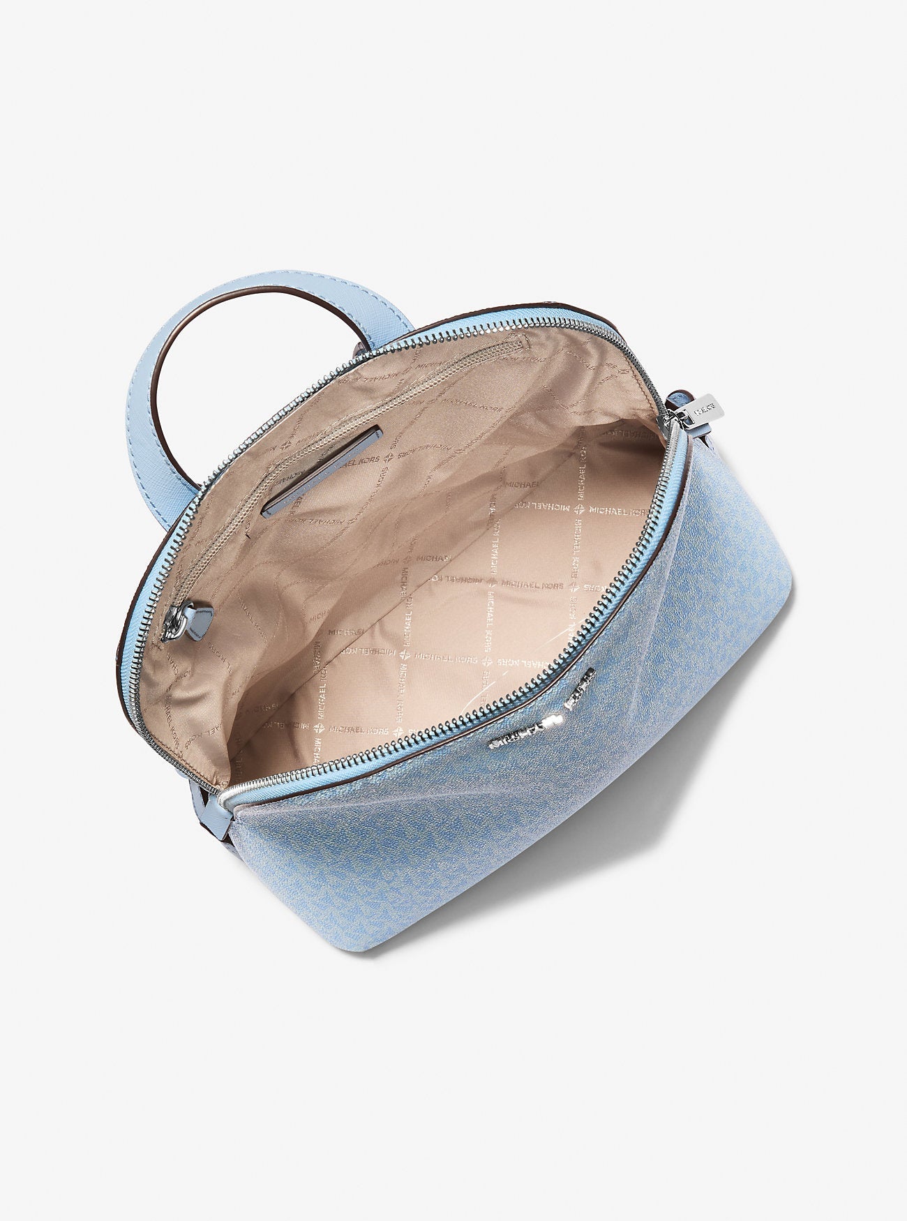 Michael Kors Cindy Large Signature Logo Backpack Light Sky
