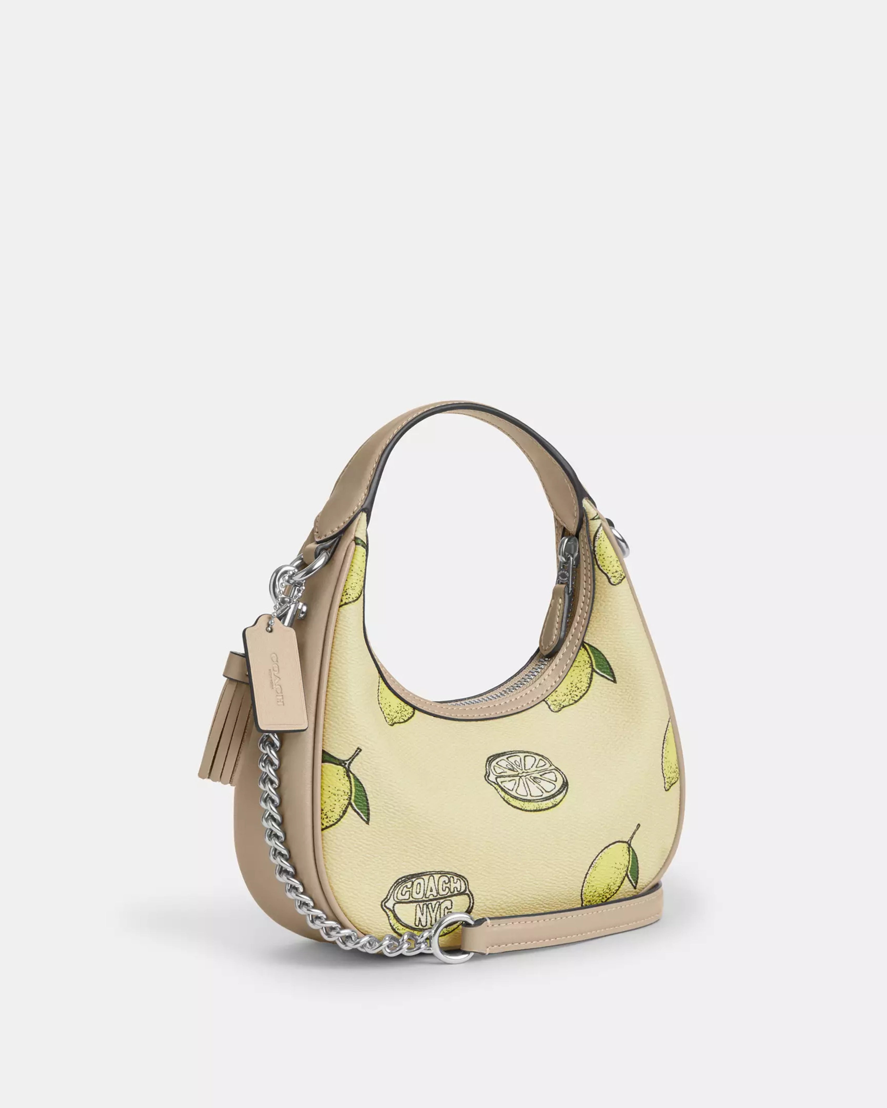 Coach Carmen Mini Crossbody Bag With 'Lemon Print'