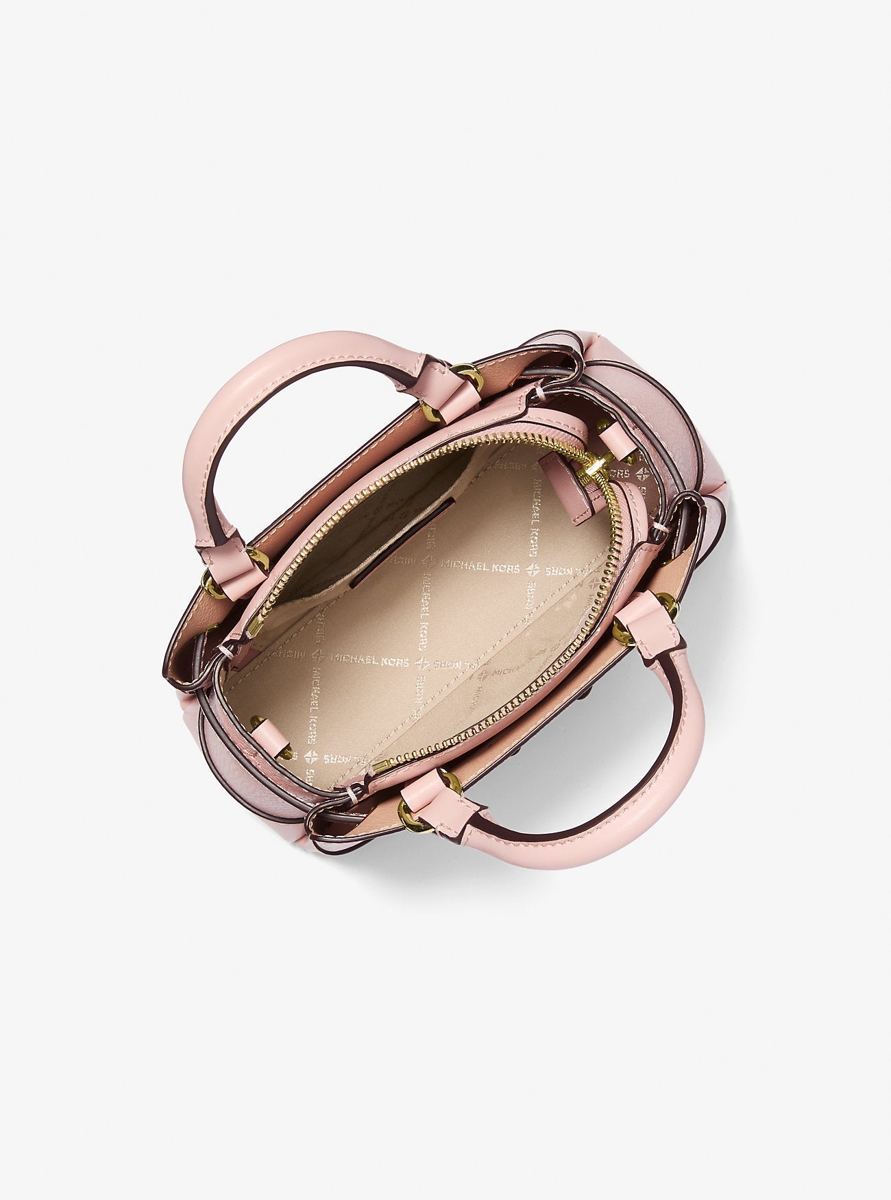 Michael Kors Reed Extra-Small Pebbled Leather Satchel Powder Blush