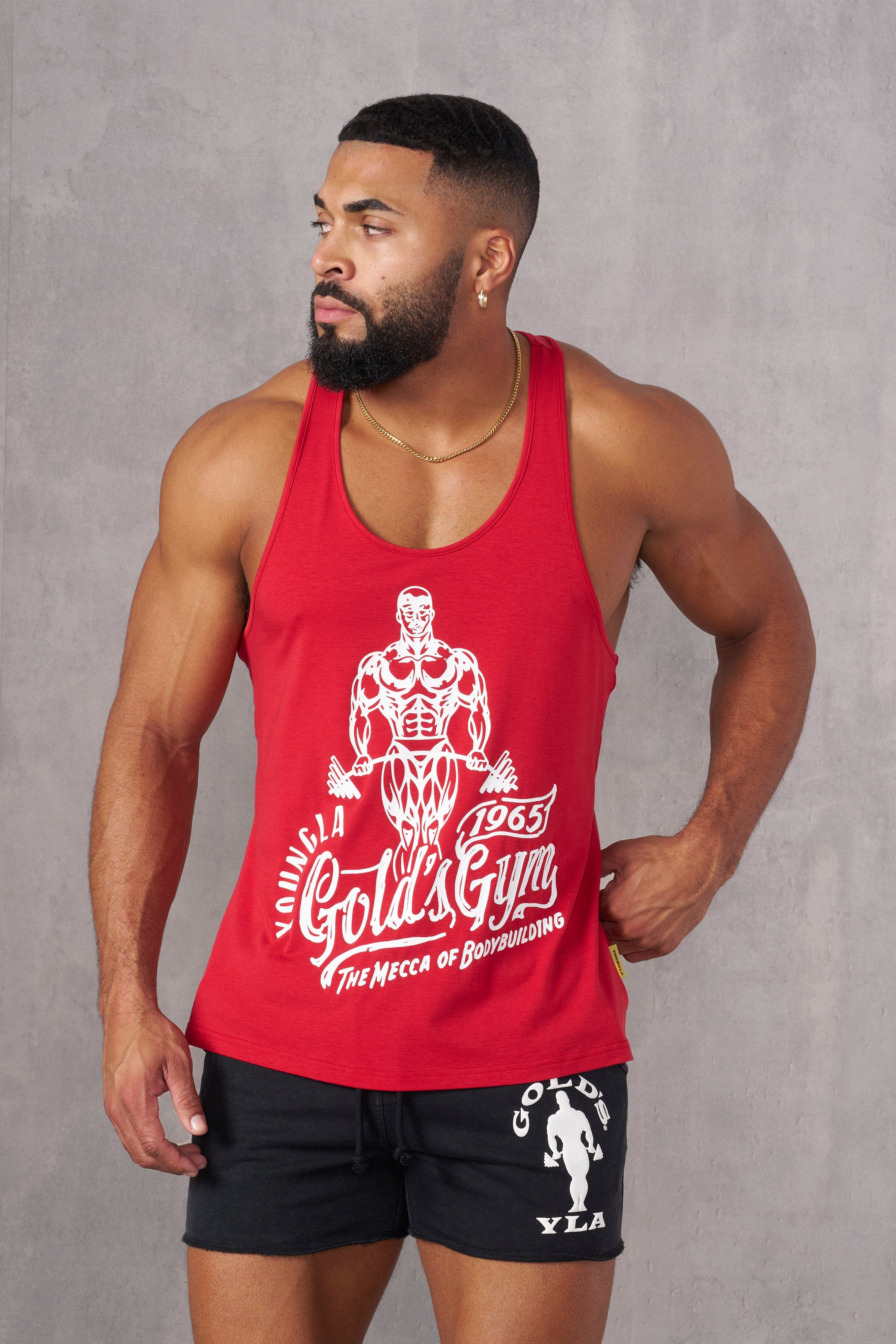 YoungLA 3016 - Golds Gym New Age Stringers 'Red'