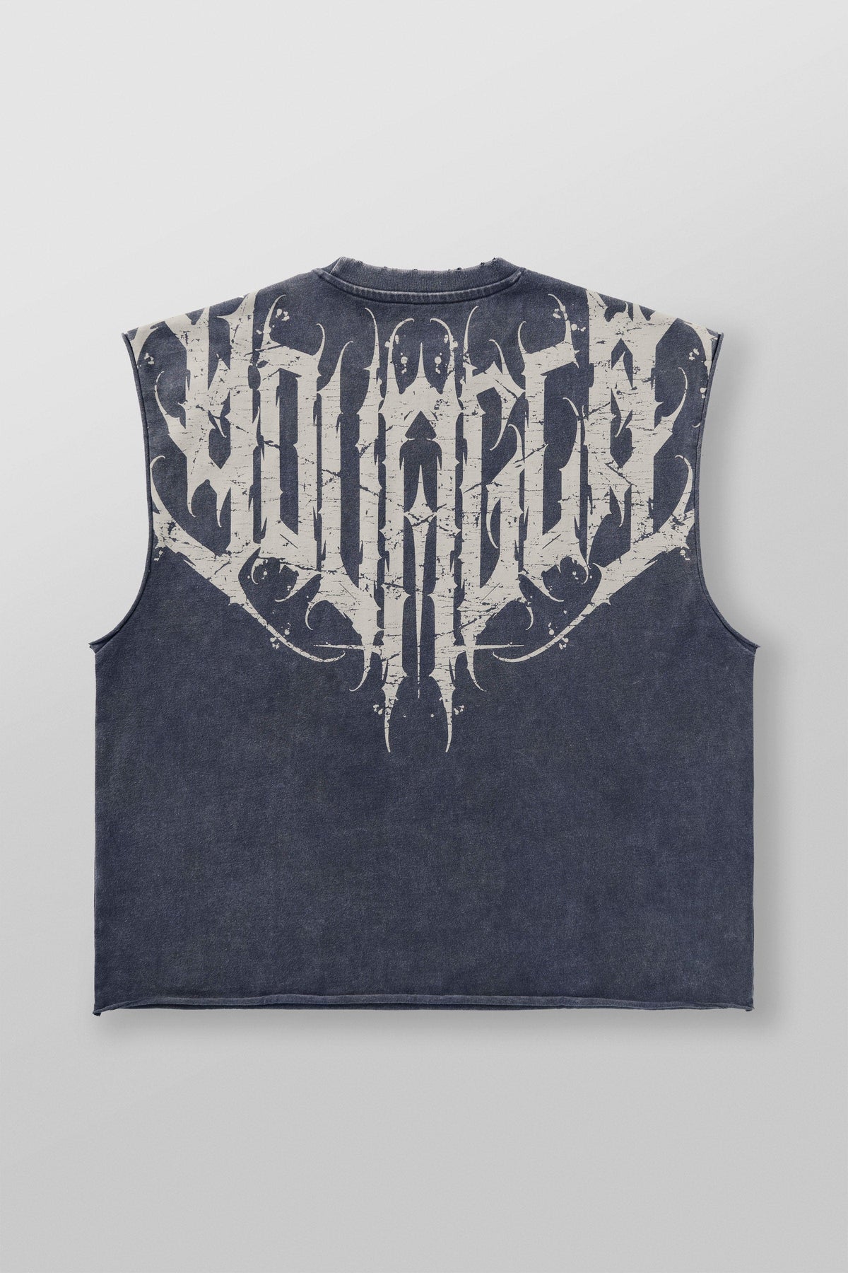 YoungLA 3022 - Anarchy Cropped Tanks 'Deep Navy Wash'