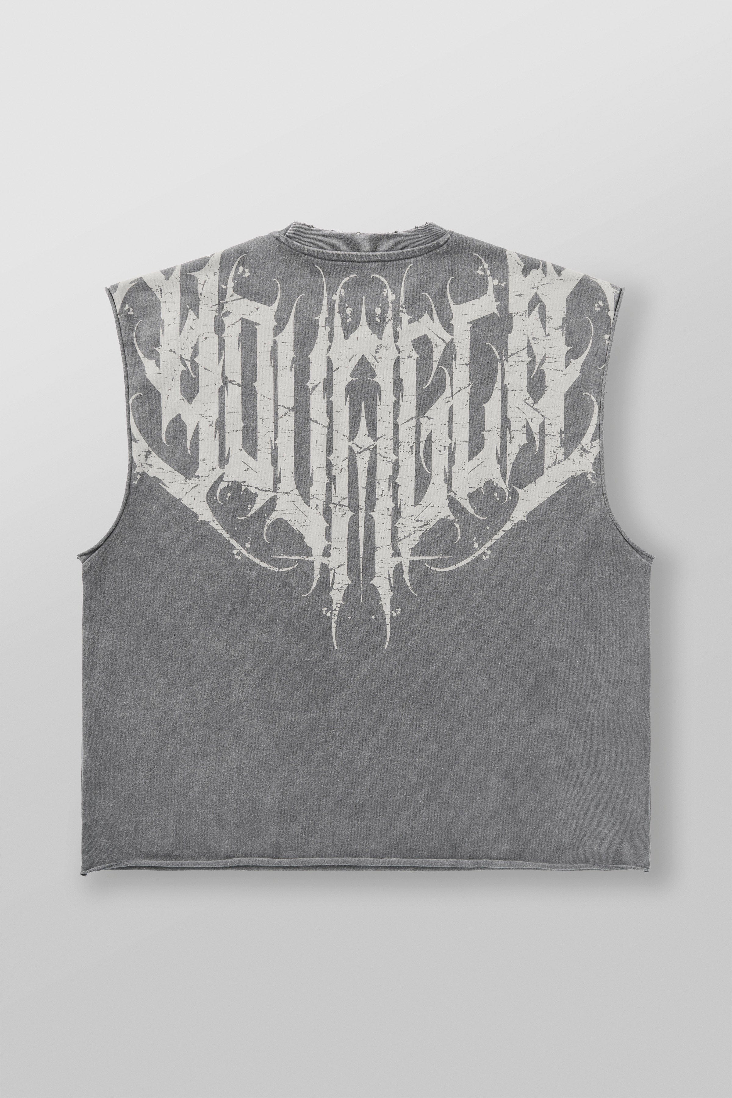YoungLA 3022 - Anarchy Cropped Tanks 'Grey Wash'