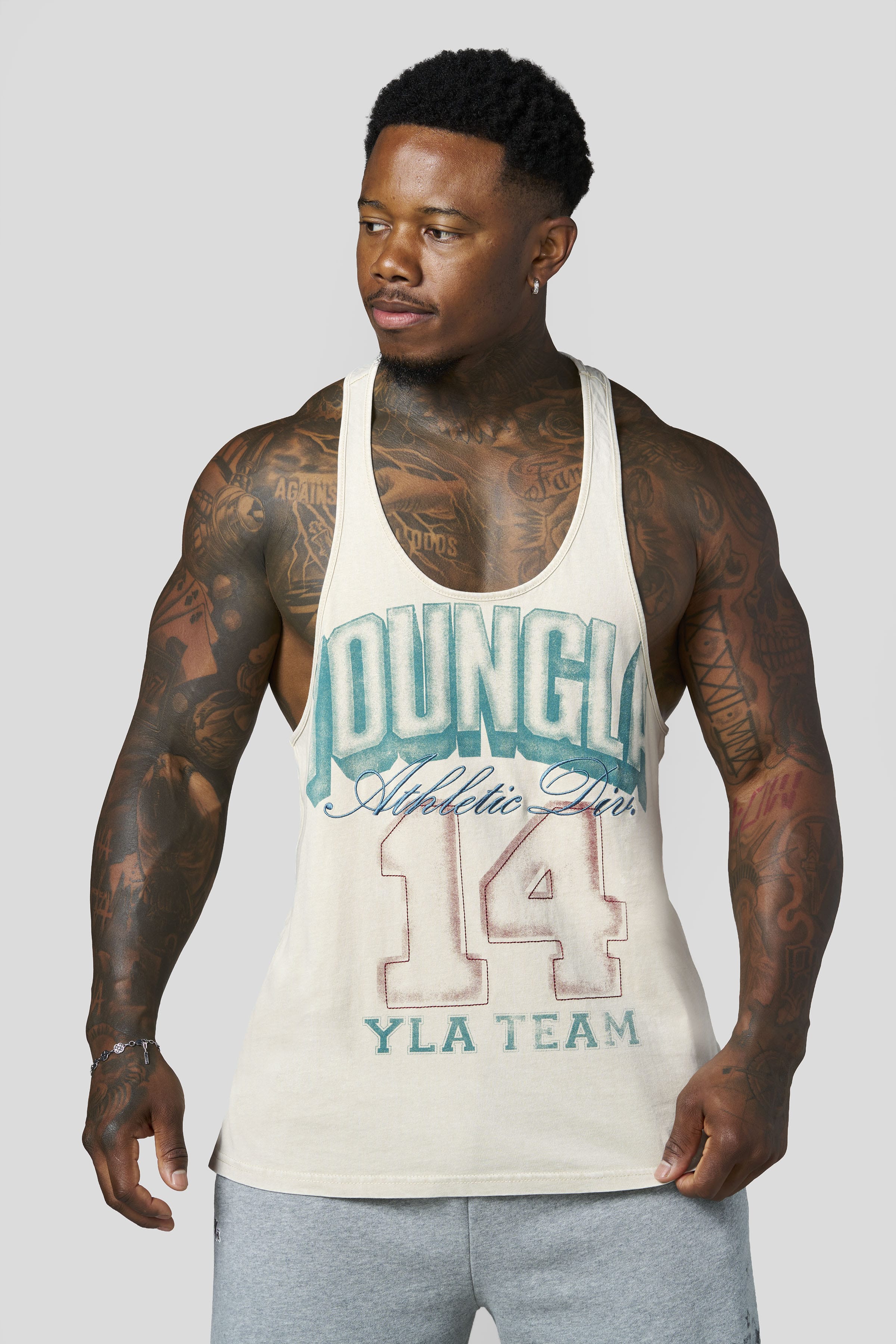 YoungLA 3045 - Golden Era Athletic Stringers 'Off-White'