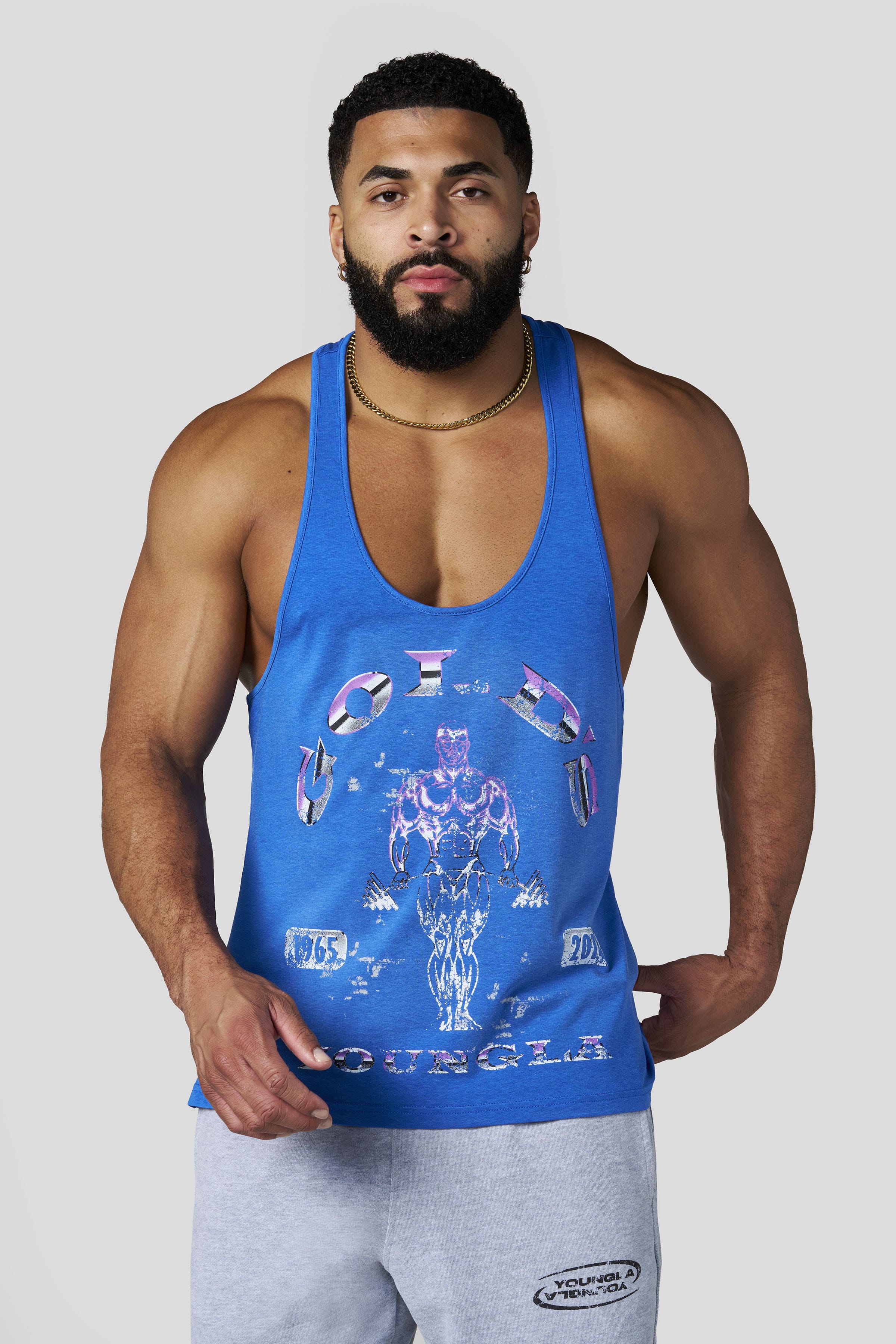 YoungLA 3062 - Gold's Glitch Stringers 'Blue'